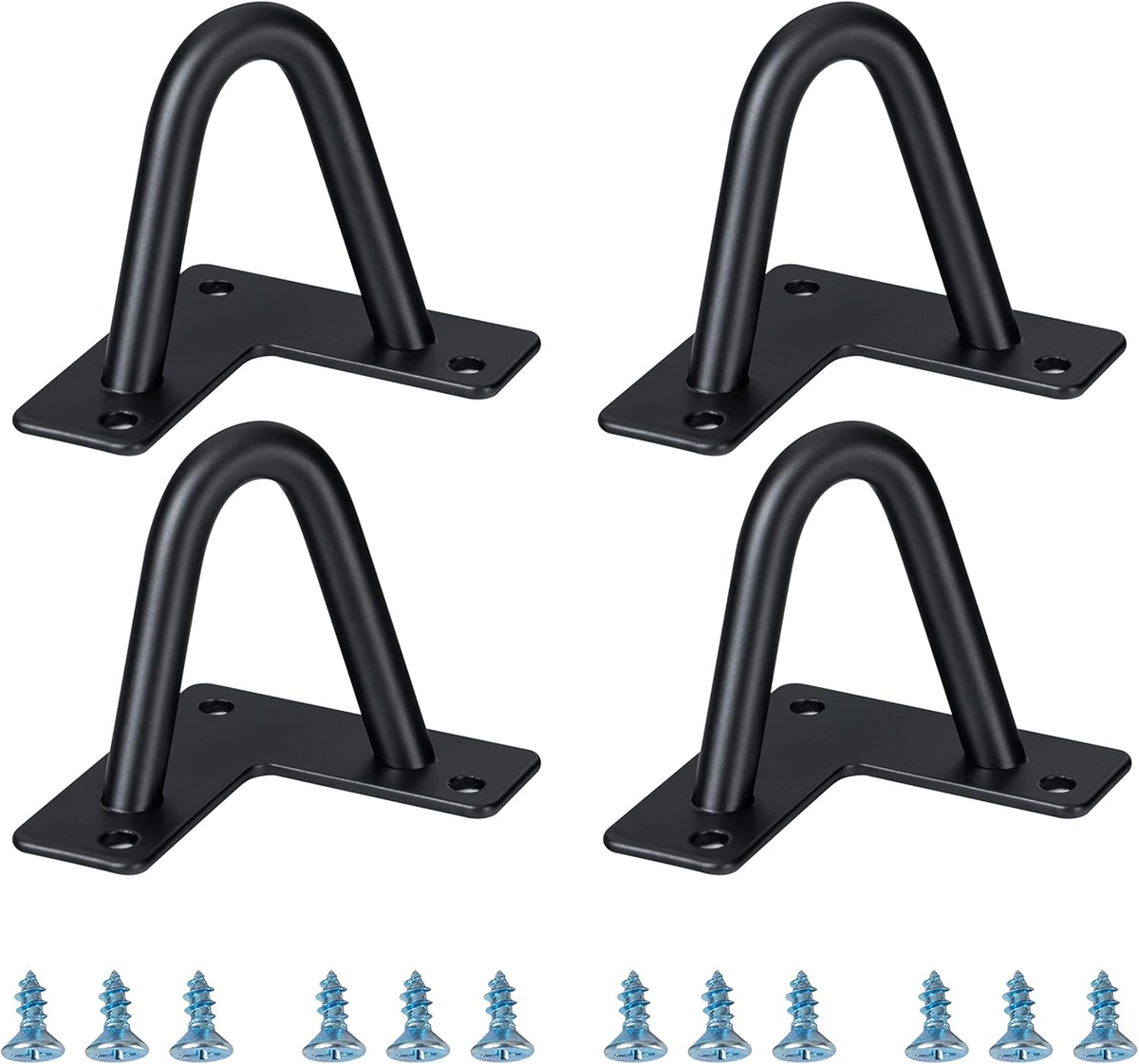 Hairpin Legs Black 4 Piece Set - DIY 3" Metal Table Legs for Cabinets, Wardrobes, TV Cabinets