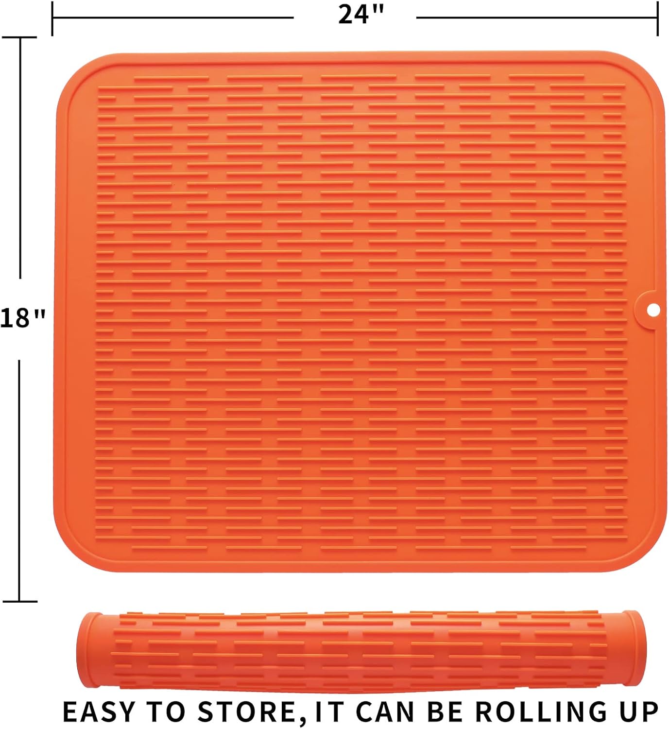 Silicone Dish Drying Mat for Multiple Usage,Easy clean,Eco-friendly,Heat-resistant Silicone Mat for