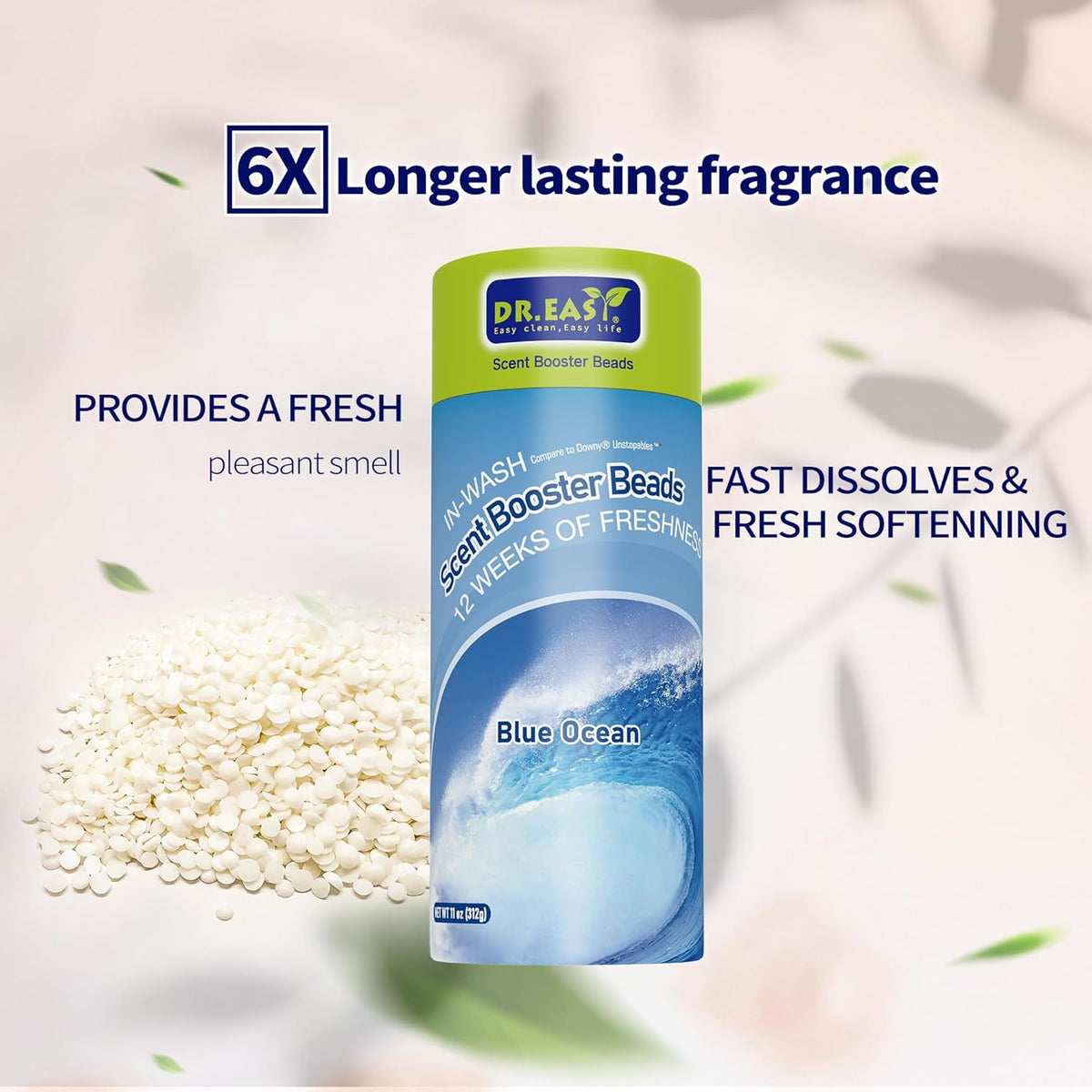 DR.EASY laundry scent boosters,Blue Ocean Scent Boosters for Washer，Bulk Laundry Booster Beads and