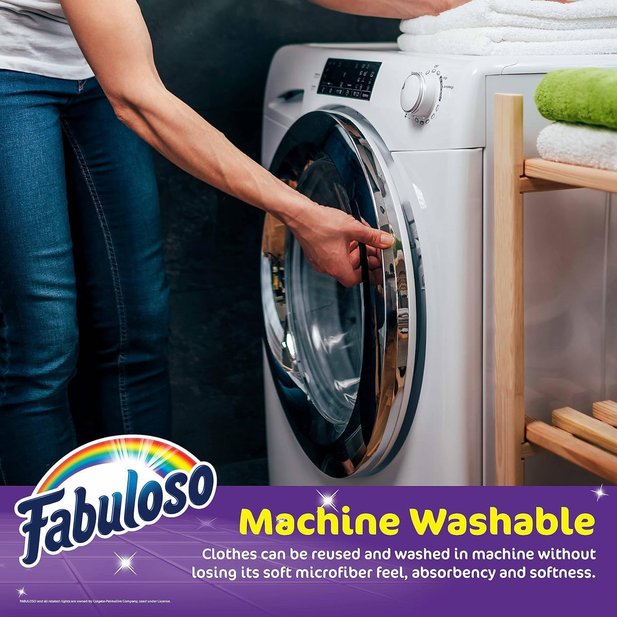 Fabuloso Microfiber Cleaning Cloths, Rainbow - Lint-Free, Scratch-Free Cleaning Cloths for Surfaces