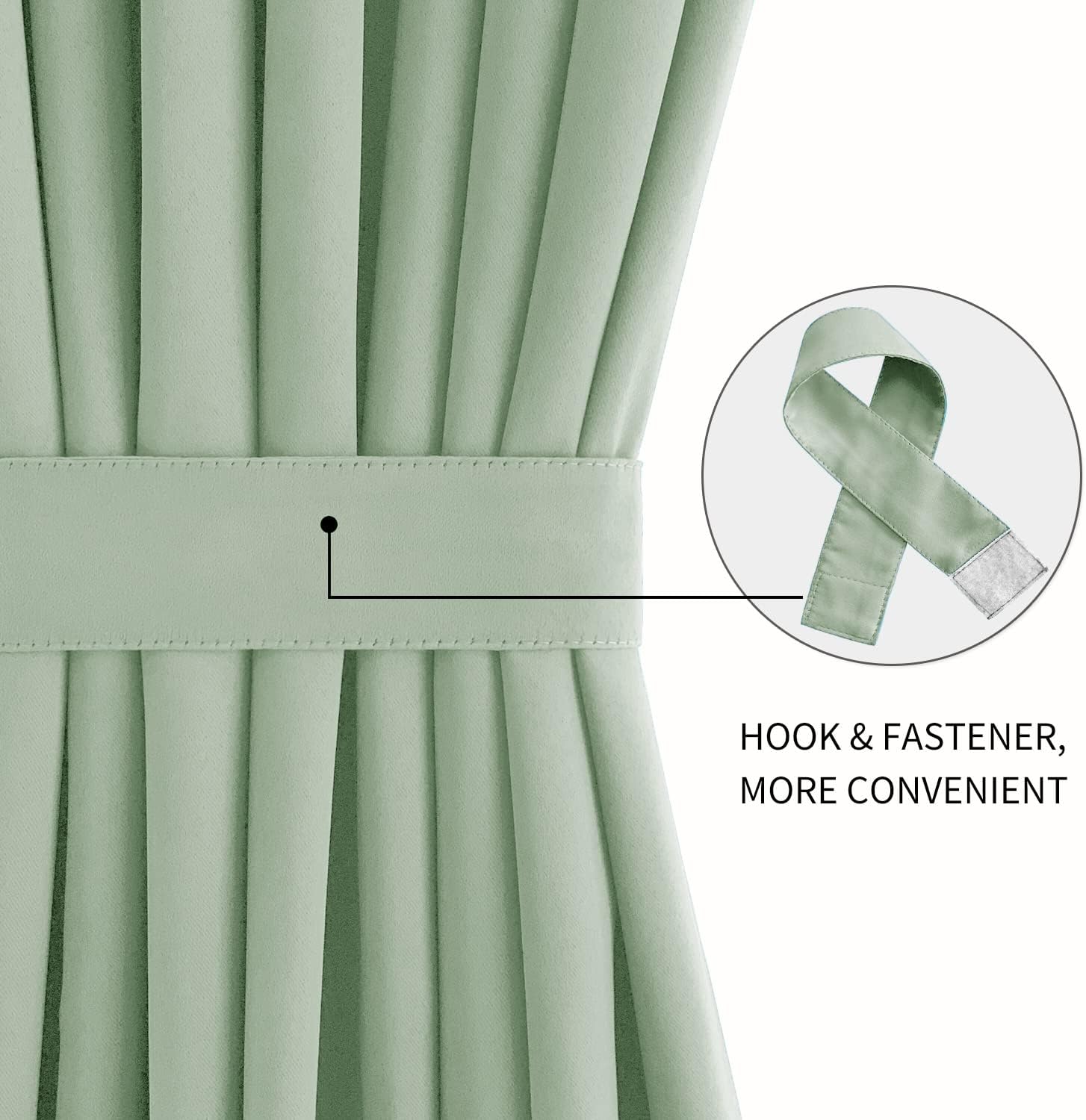 DWCN French Door Curtains – Rod Pocket Thermal Blackout Curtain for Doors with Glass Window