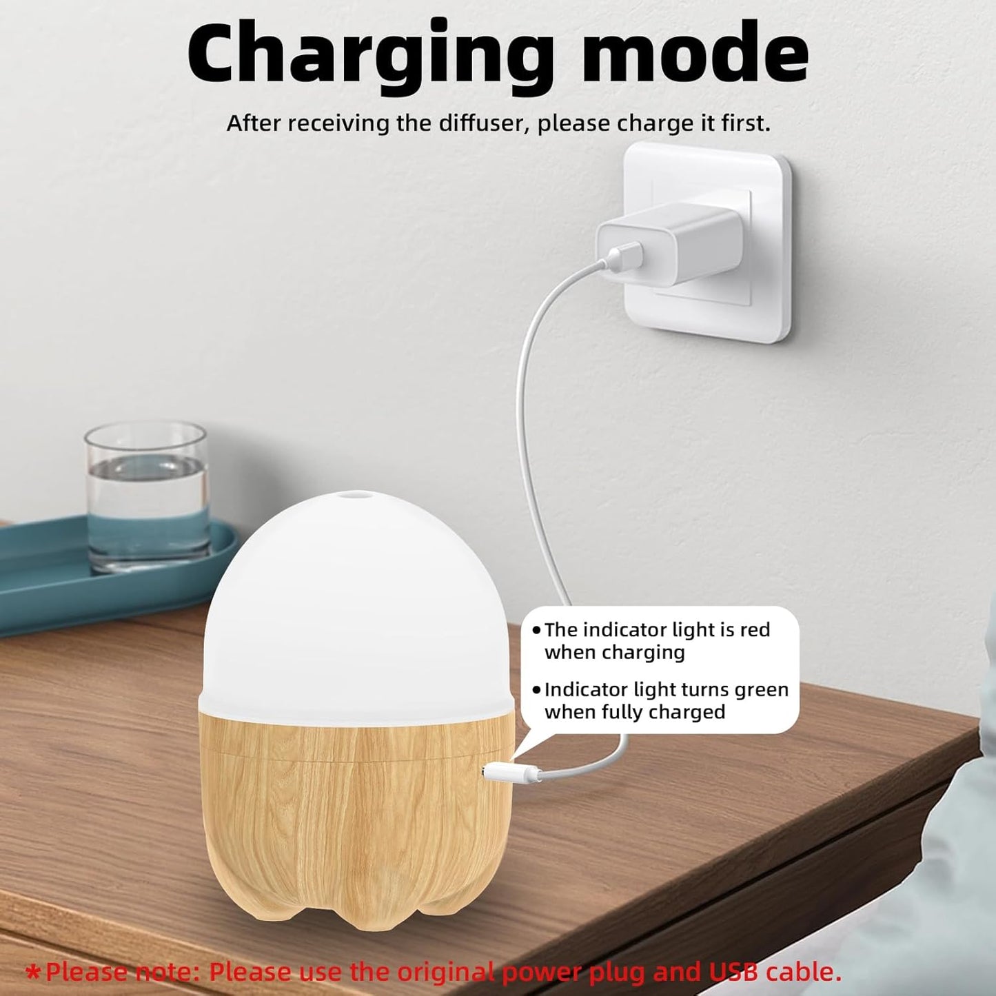 150ML Rechargeable Battery Essential Oil Diffuser, Portable Cordless Aromatherapy Diffuser with 7