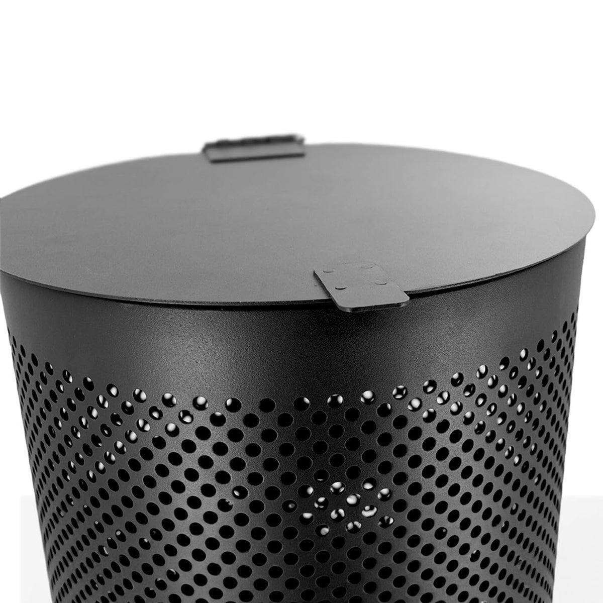 ZERO WASTE USA - Round Outdoor 10 Gallon Capacity Waste Can - 100% Rust-Free, Powder-Coated