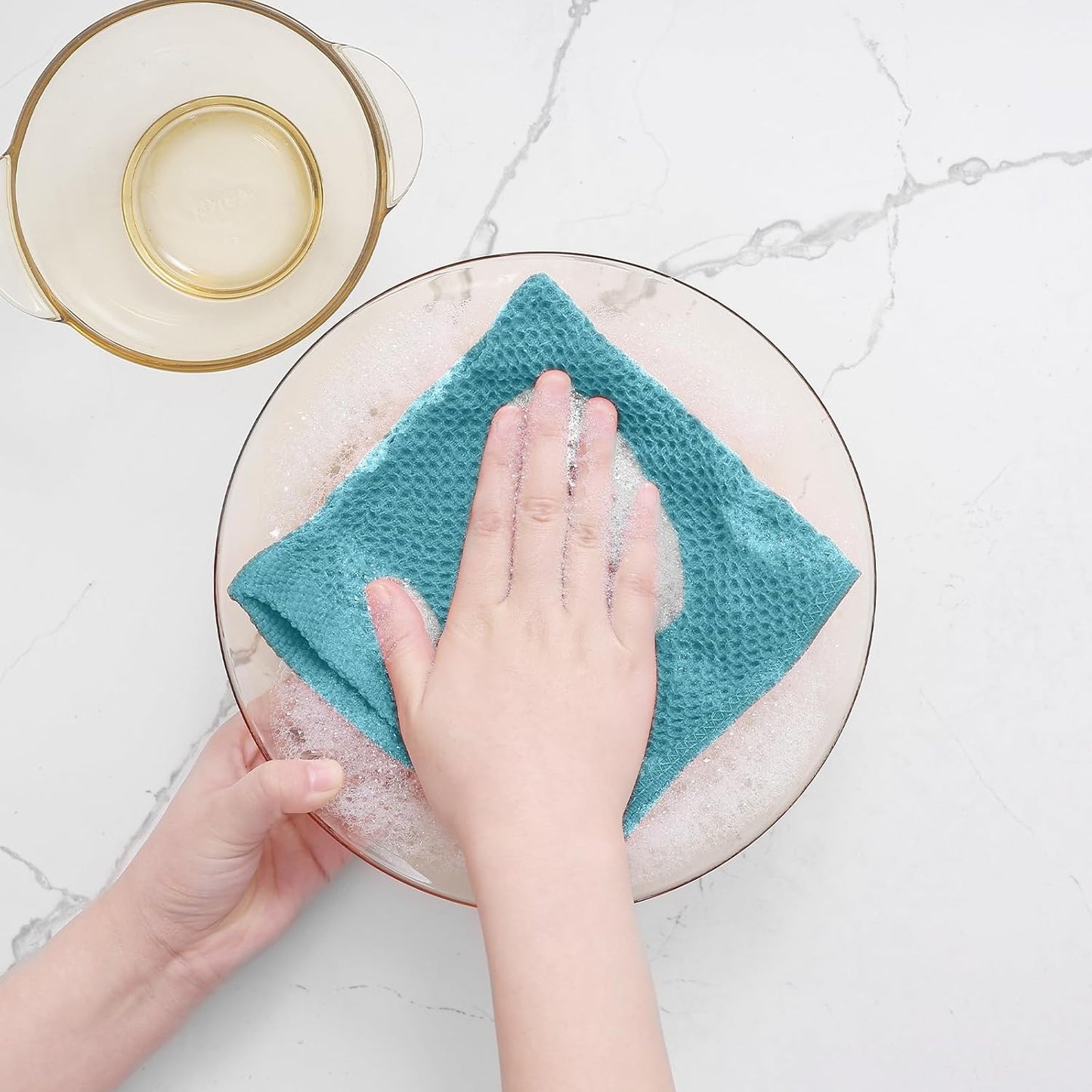 Homaxy 100% Cotton Waffle Weave Kitchen Dish Cloths, Ultra Soft Absorbent Quick Drying Dish Towels