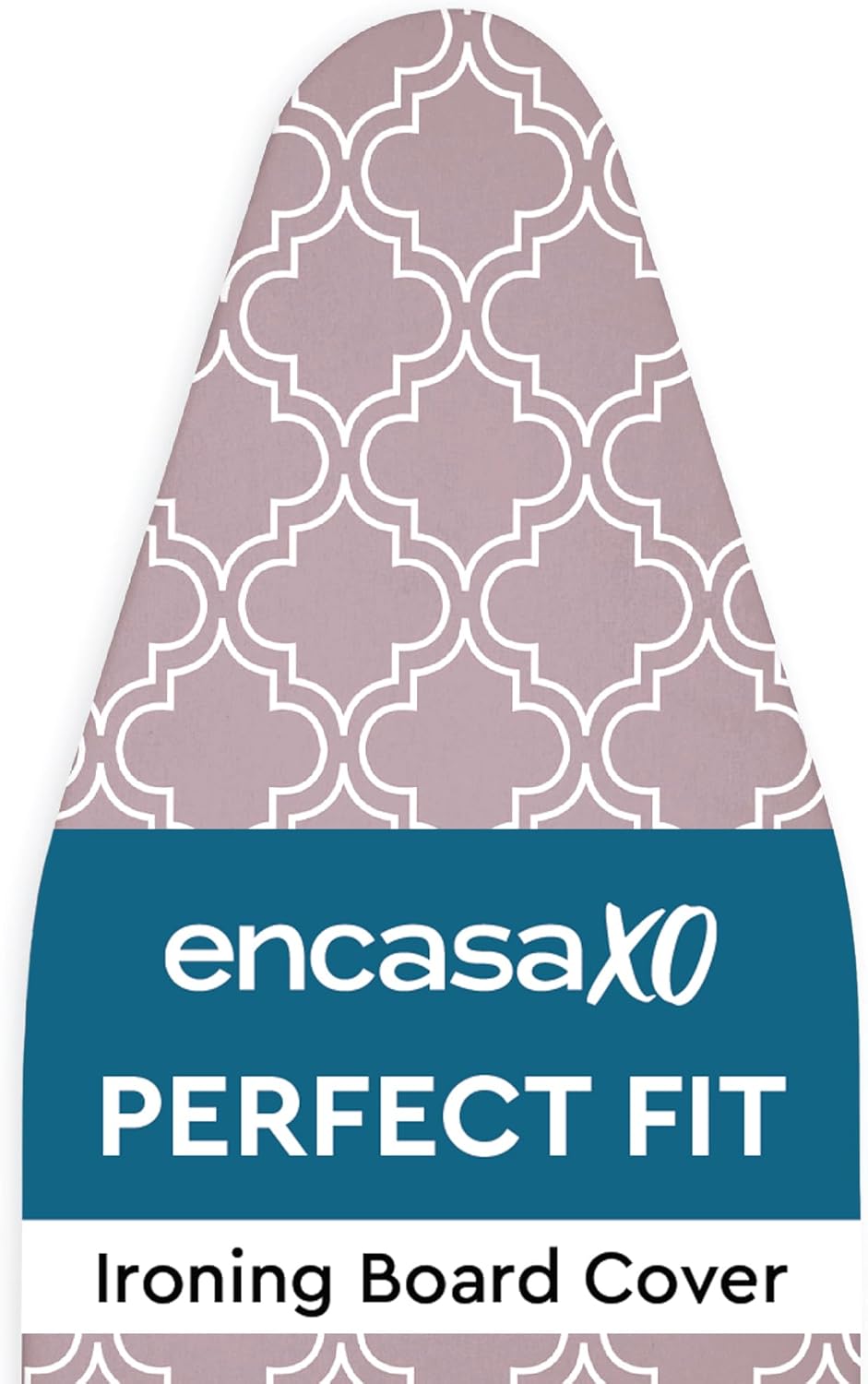 Encasa XO Ironing Board Cover and Pad 42"x14" - Thick 3mm Felt Padding, Drawstring Tightening &