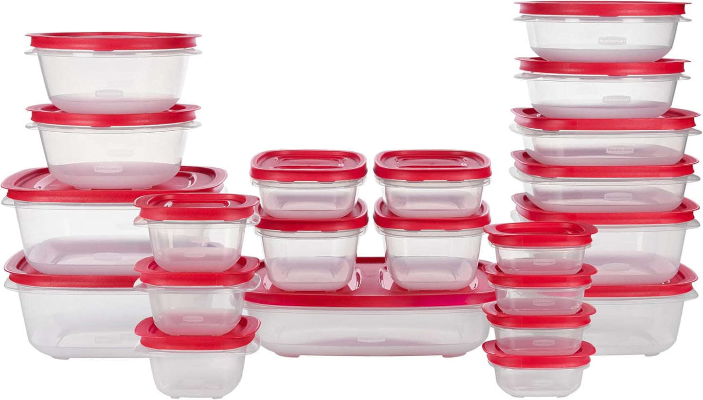 Rubbermaid EasyStore Containers, 44-Piece Set, Food Storage Containers, Food Storage Containers