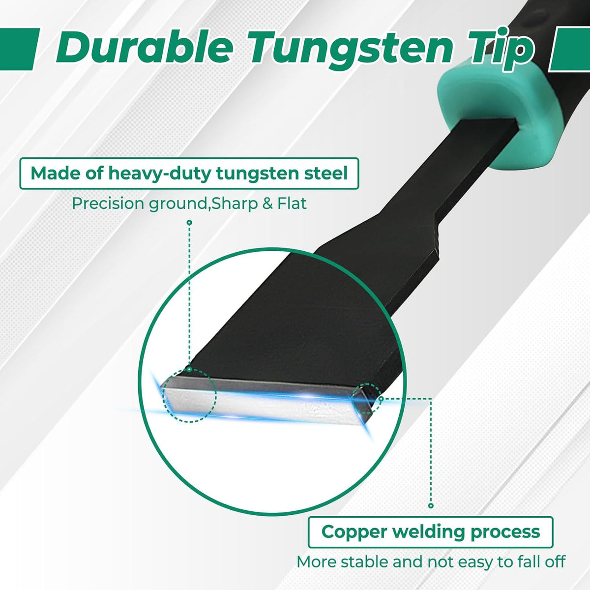5/8-inch Carbide Scraper,Super Gasket Scraper with Durable Tungsten Tip for Remove Gaskets, Carbon