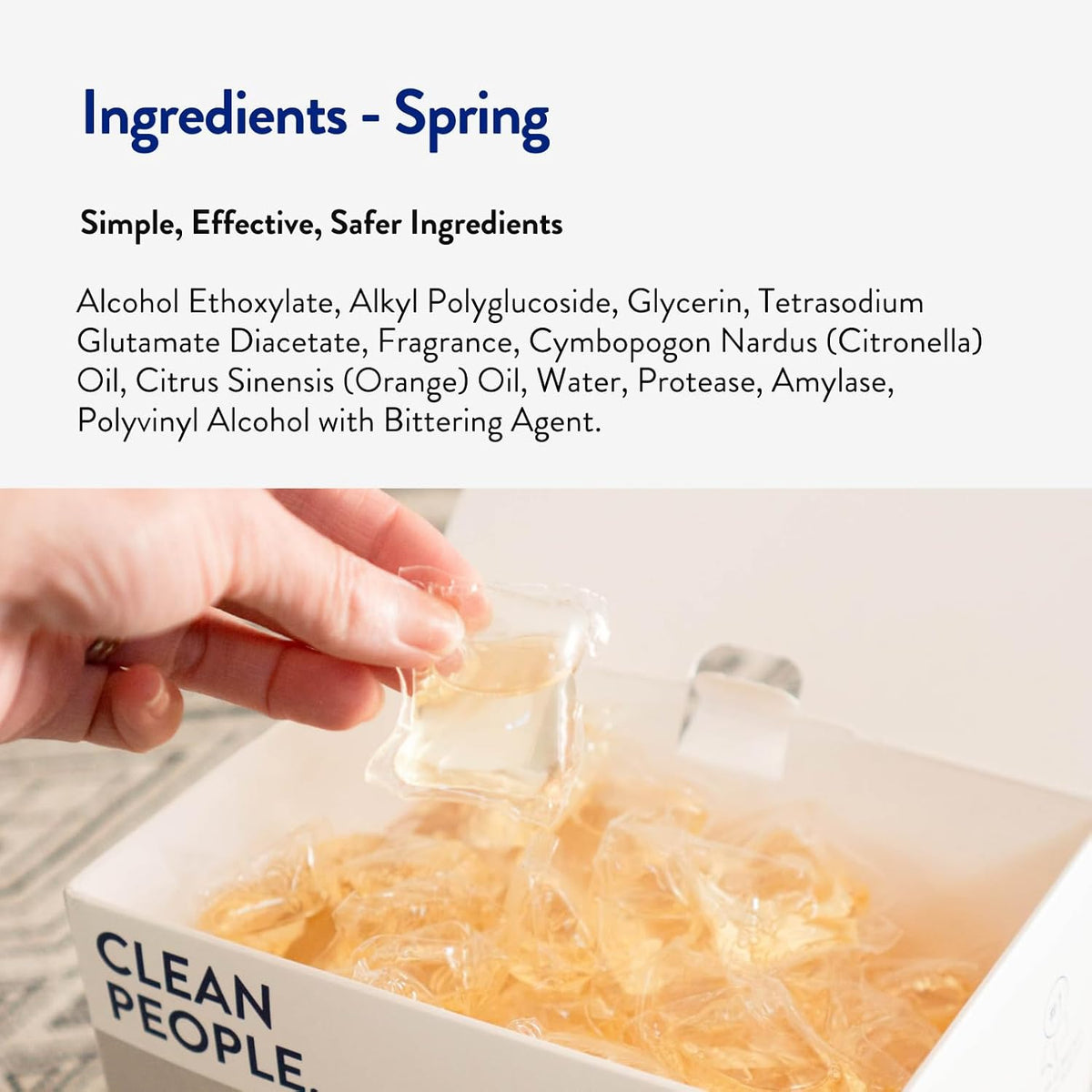 Clean People Laundry Detergent Pods - Recyclable Packaging, Hypoallergenic, Stain Fighting - Ultra