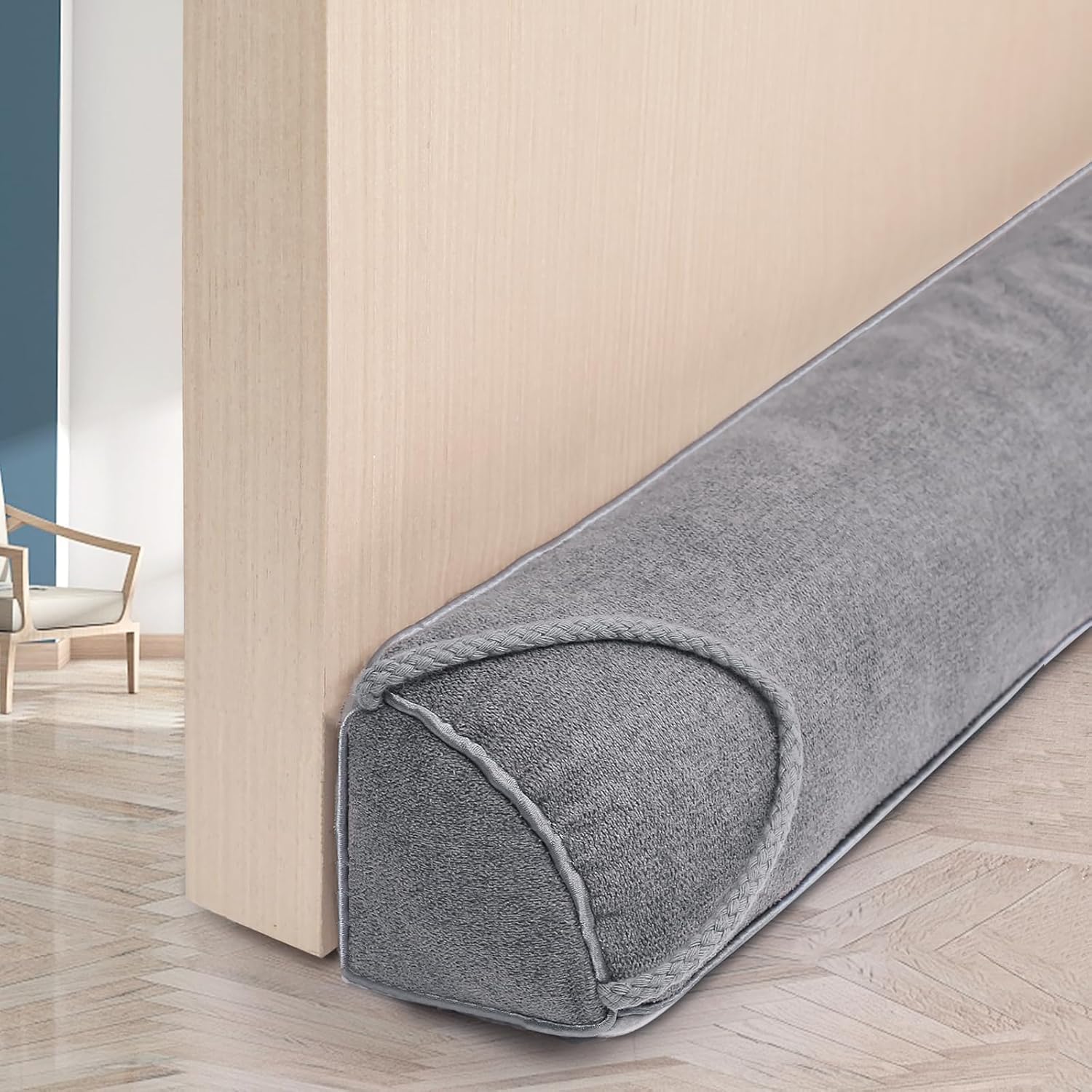 Triangular Under Door Draft Stopper 32 inch Heavy Duty Door Draft Blocker Bottom Door Seal Noise