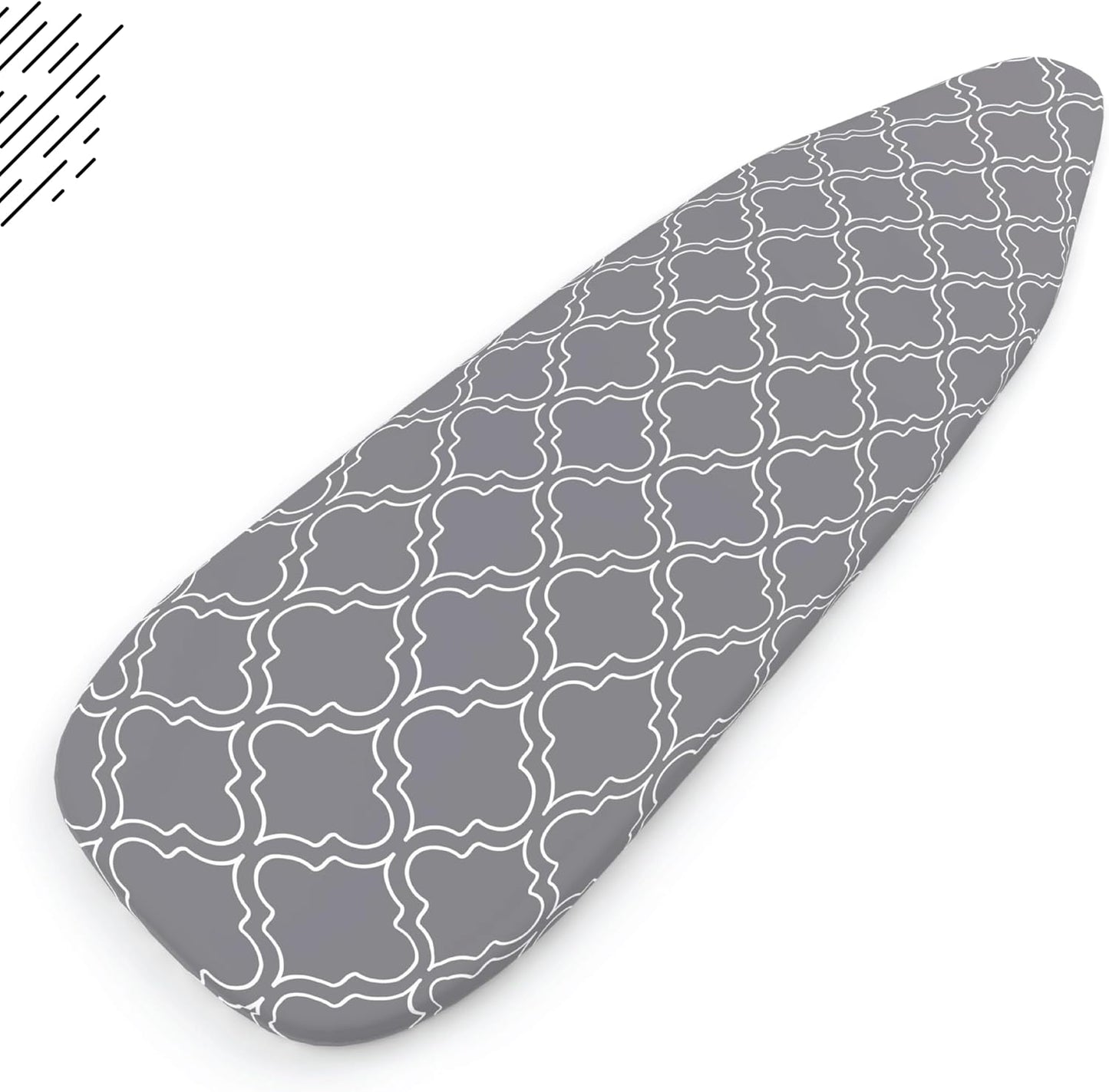 Encasa Ironing Board Covers (44 x 13.5 inch) Drawstring Tightening with Thick 3 mm Felt Padding