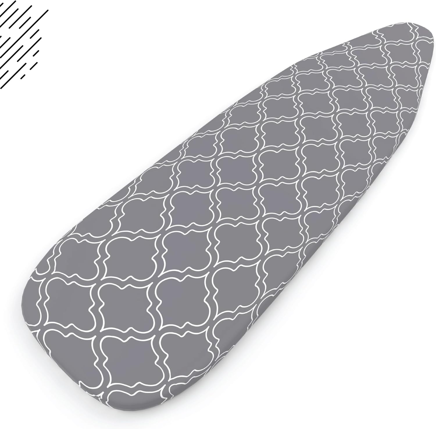 Encasa Ironing Board Covers (44 x 13.5 inch) Drawstring Tightening with Thick 3 mm Felt Padding