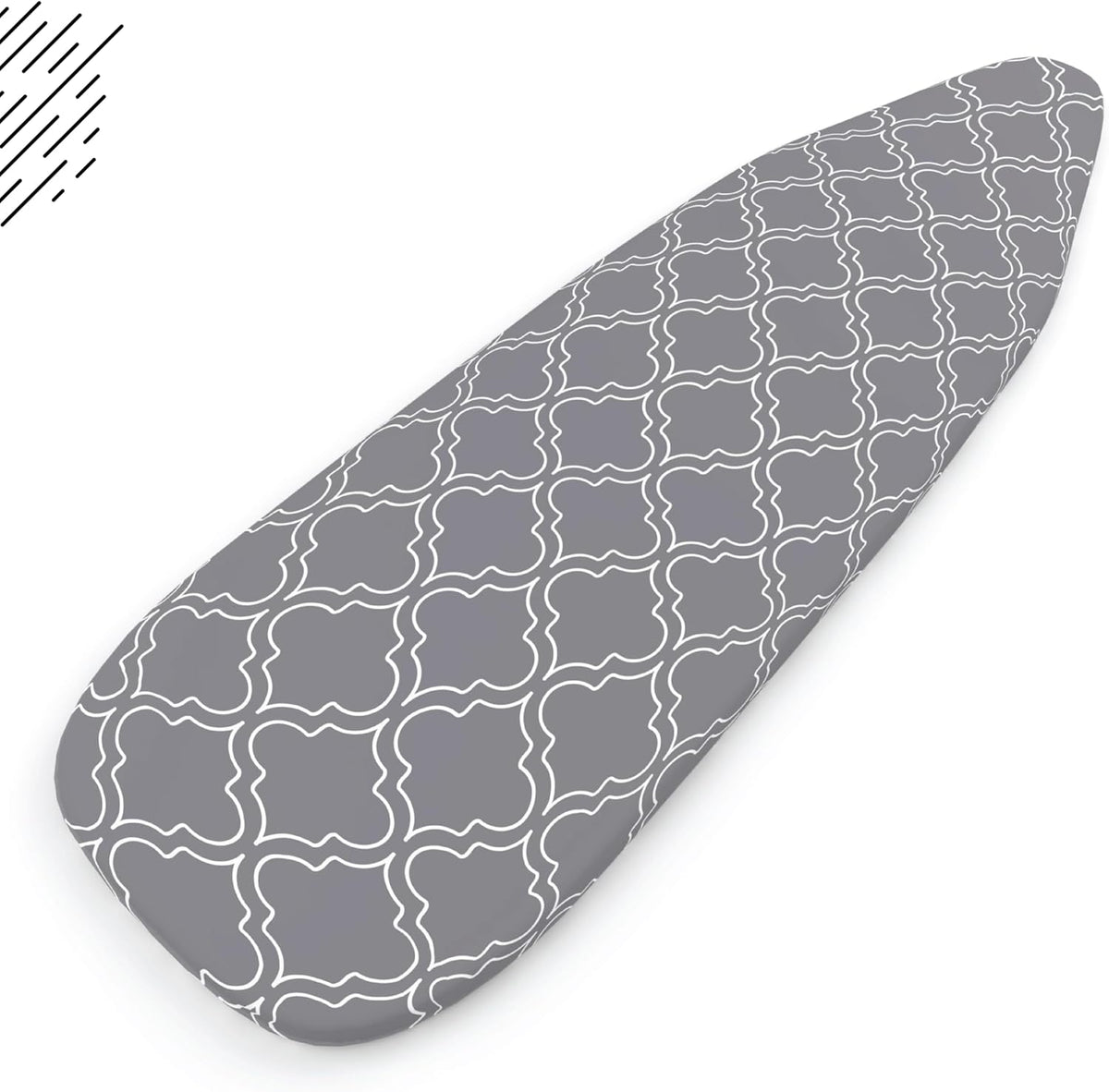 Encasa XO Ironing Board Cover and Pad 49"x18" - Thick 3mm Felt Padding, Drawstring Tightening &