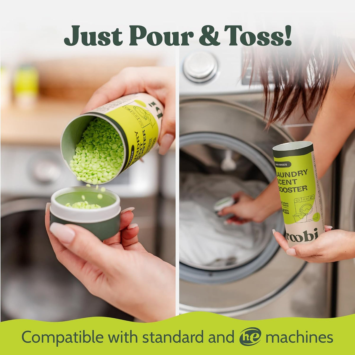 Roobi Sustainable Laundry Scent Booster Beads. Linen Breeze Fragrance Laundry Beads. 500 gr Bulk