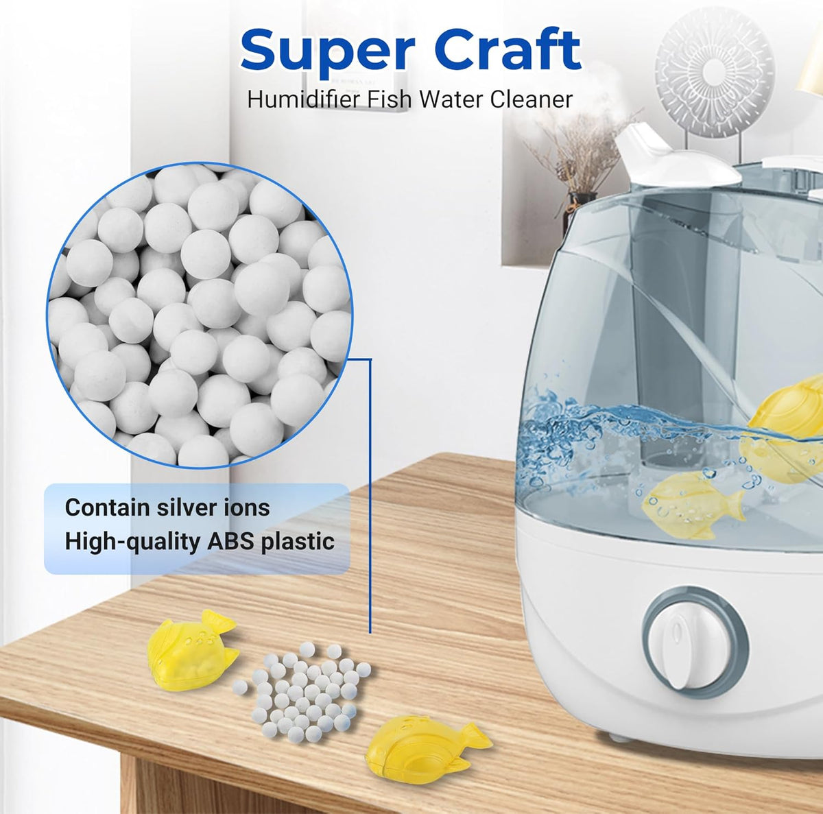 12 Pack Universal Humidifier Cleaner Fish Compatible with Almost All Humidifiers and Fish Tanks