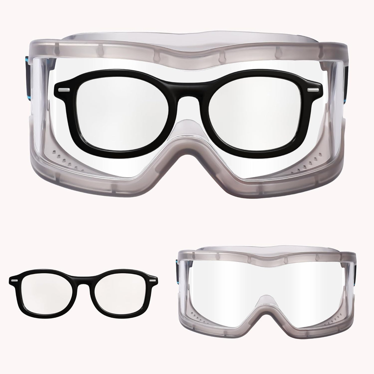 Chemistry Lab Safety Goggles,that Fit Over Glasses,Scientific, Construction, Woodworking