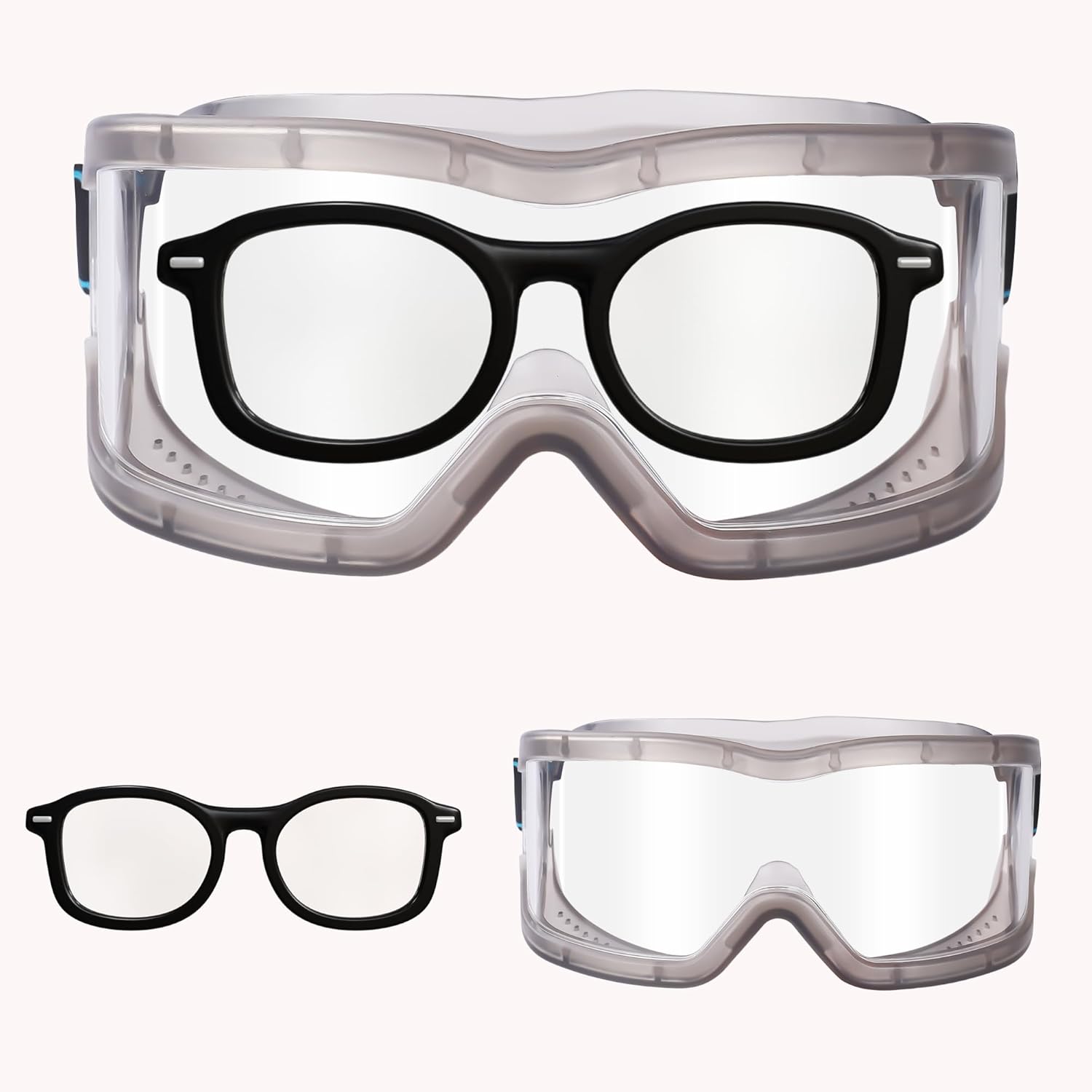 Chemistry Lab Safety Goggles,that Fit Over Glasses,Scientific, Construction, Woodworking