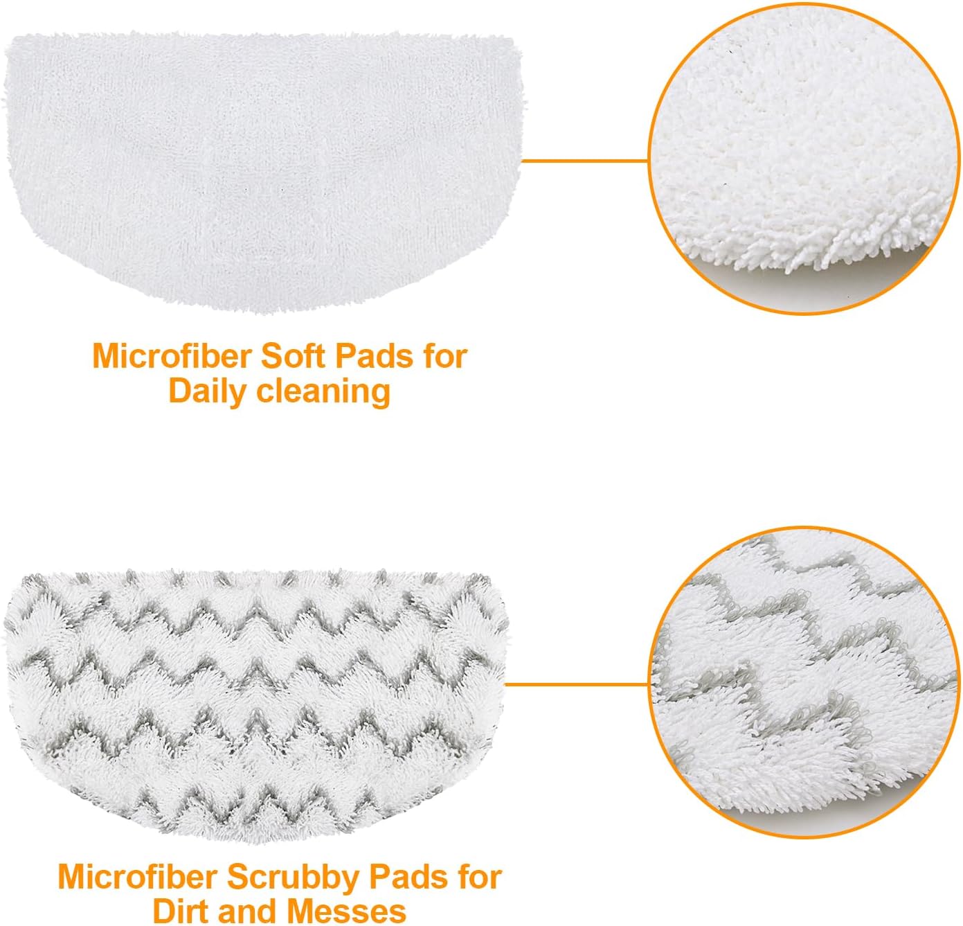 12 Pack Steam Mop Replacement Pads Compatible with Bissell Powerfresh Steam Mop 1940 1806 1544 2075