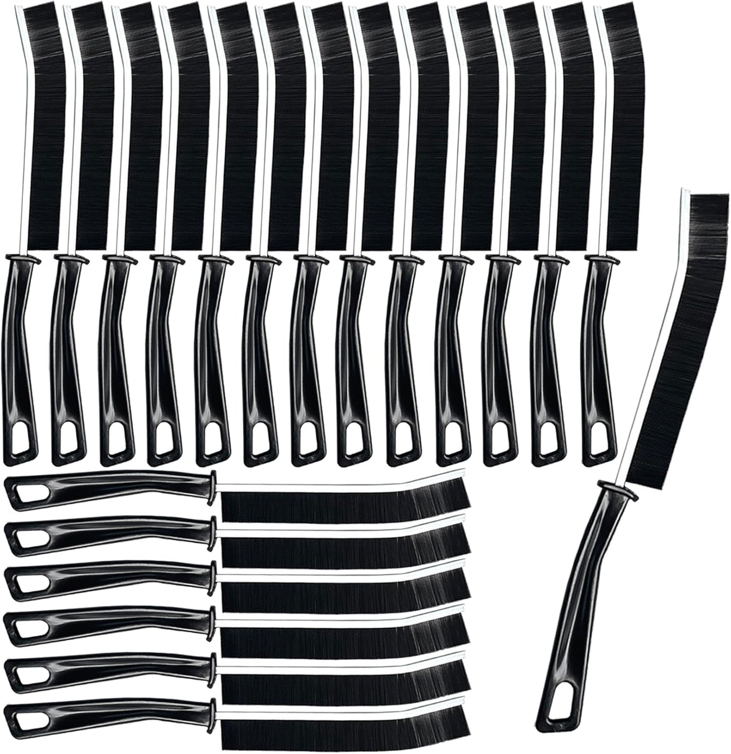 20 Pcs Crevice Cleaning Brush, Bathroom Gap Brush, Grout Cleaner Brush Hard Bristle Crevice
