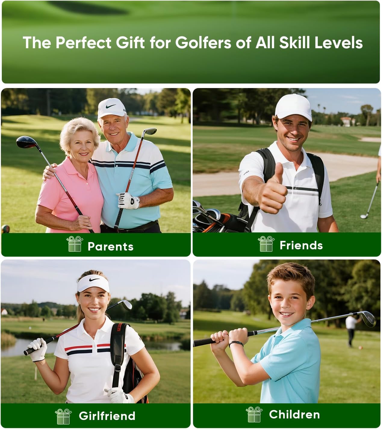 BKF Golf Alignment Sticks and Angle Holder Set with Portable Bag, Golf Swing Trainer, Golf Training