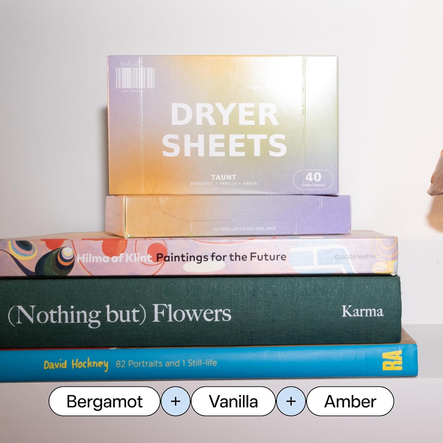 DedCool Dryer Sheets | 01 Taunt | 40 Count | Non-Toxic, Vegan Fabric Softener Sheets | Bergamot
