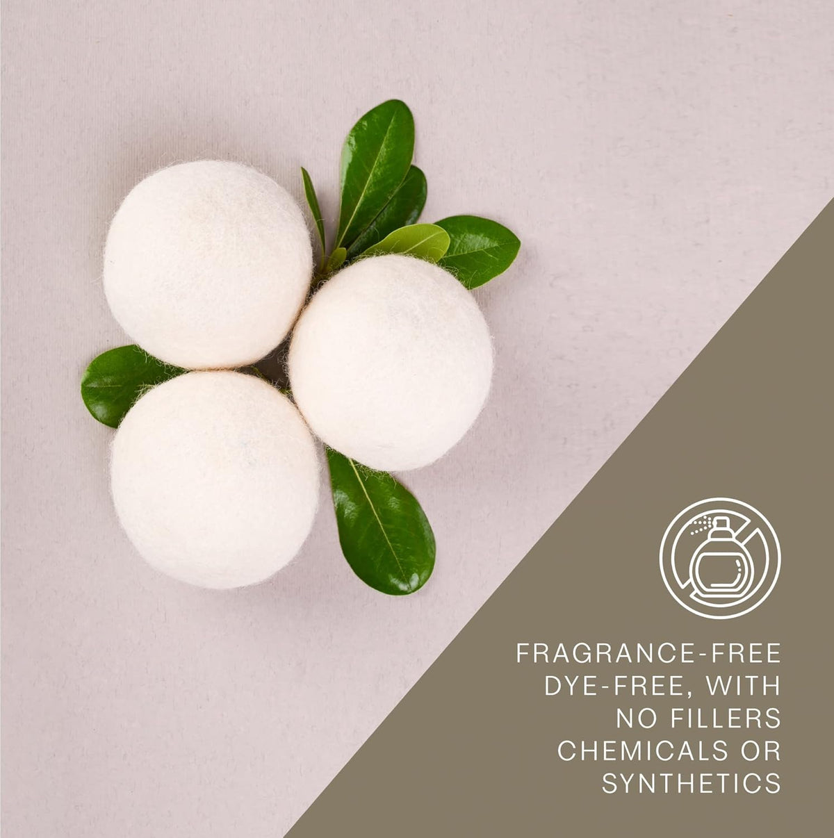 Pursonic Laundry Wool Dryer Balls – Reusable Dryer Balls Made from 100% Pure New Zealand Wool