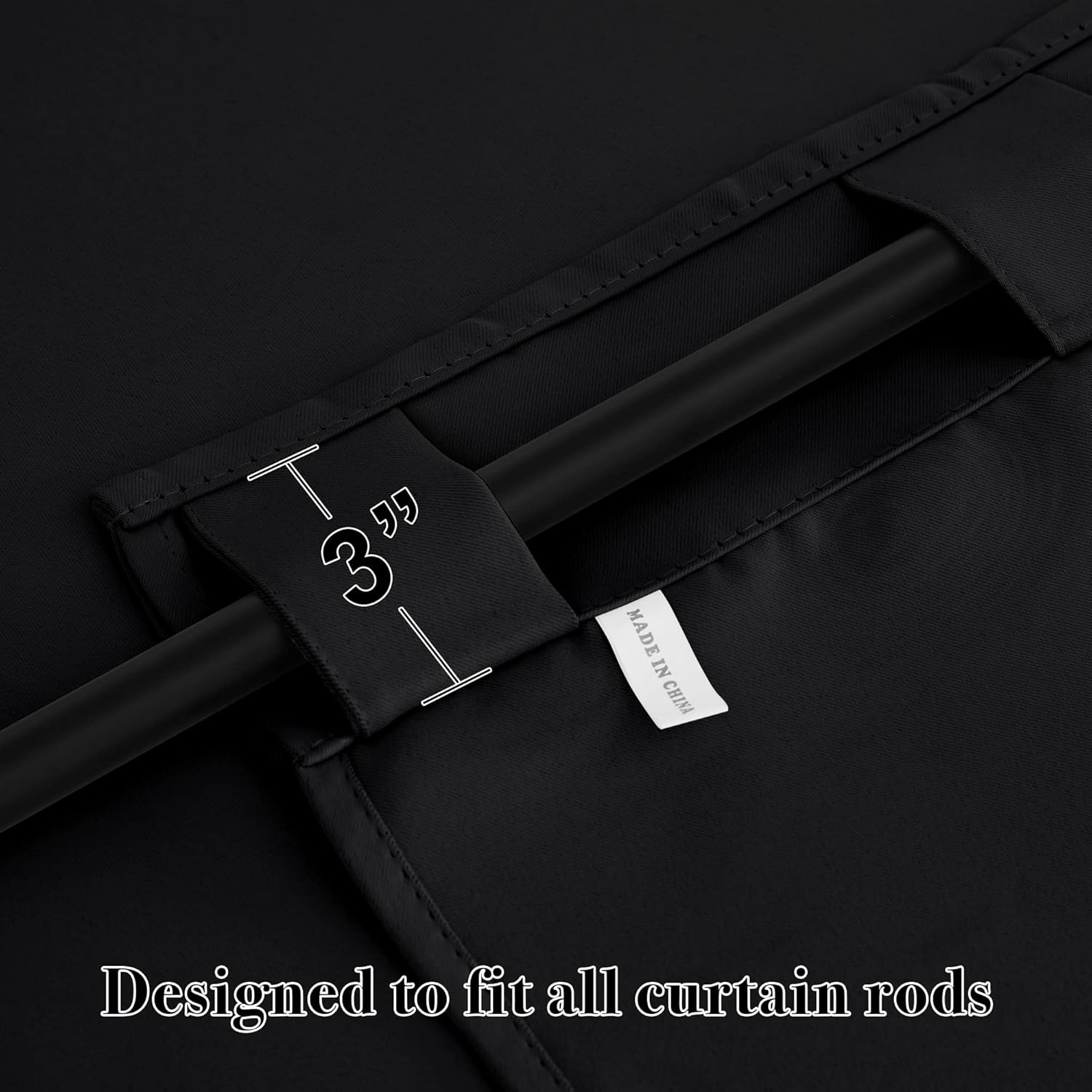 RYB HOME Blackout Curtains for Bedroom, Back Tab Curtain Drapes for Dining Room/Living