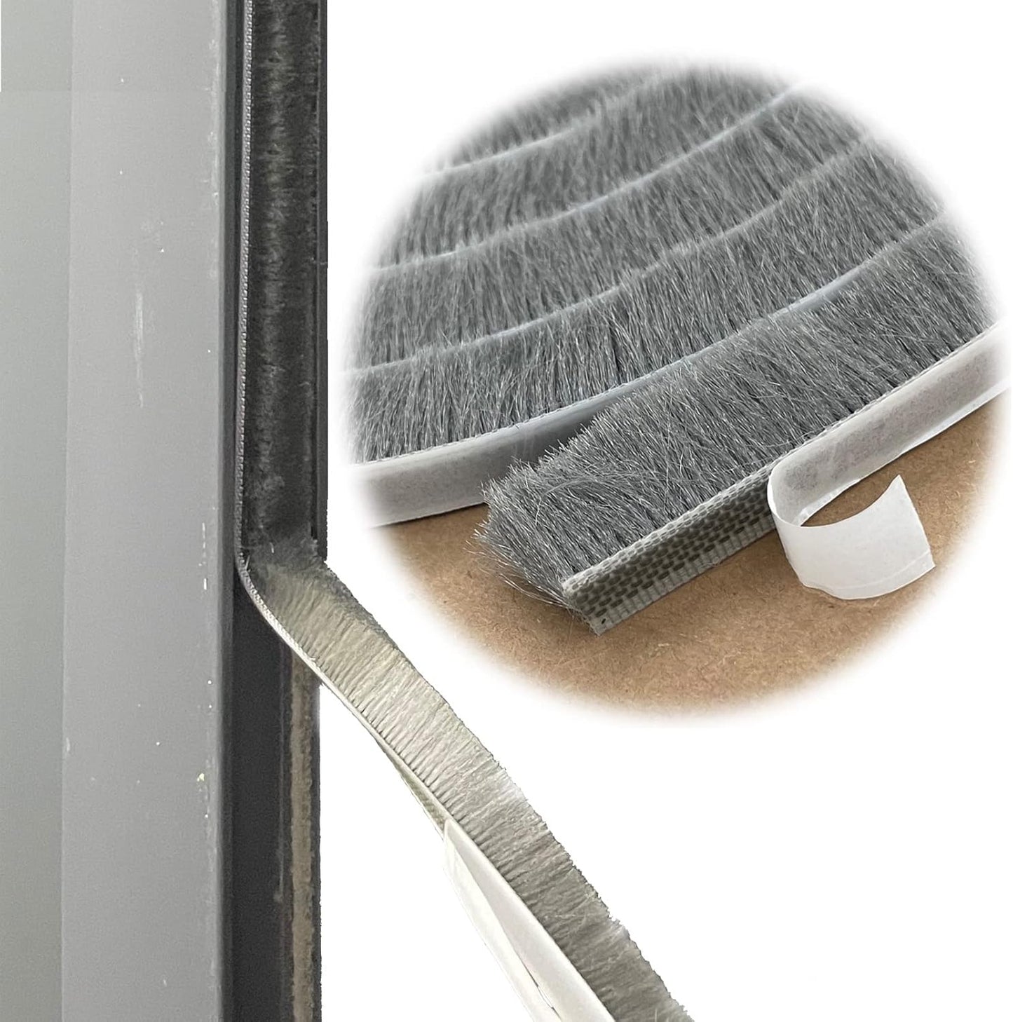Weather Stripping Brush for Sliding Windows/Doors Frame Side,Pile Self Adhesive Weatherstrip Seal