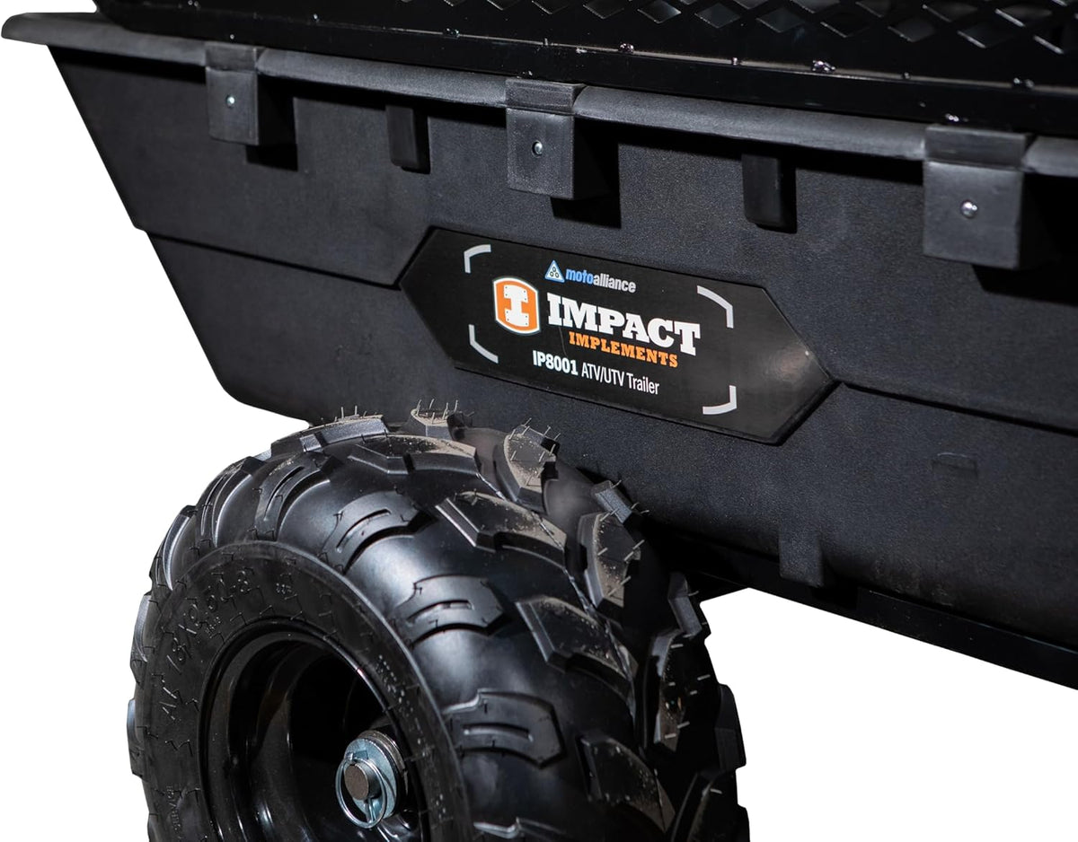 Impact IMPLEMENTS® 1500lb Poly Tub Utility Cargo Trailer for ATV's, UTV's, & Garden Tractors from a