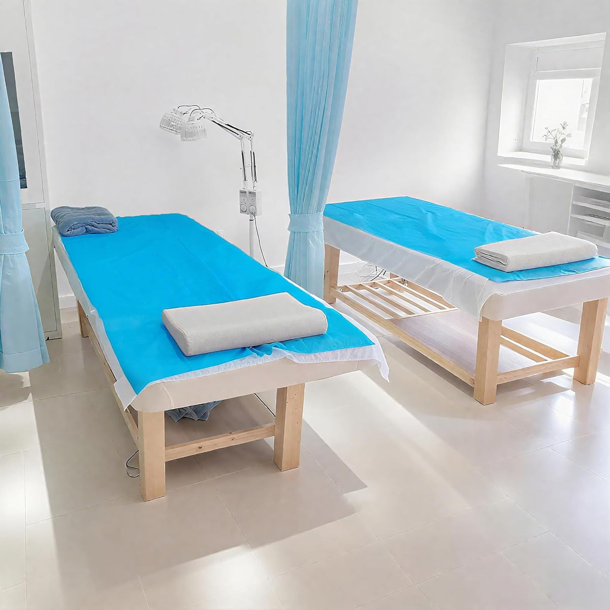 100 PCS Disposable Massage Table Sheets Spa Bed Covers 71"x31" -Non Woven Fabric Waterproof