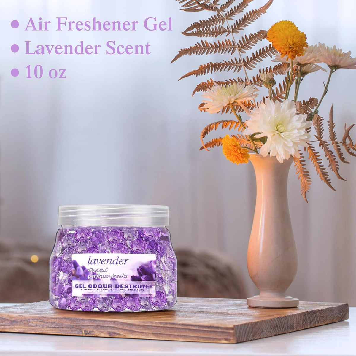 Timgle 12 Pack Odor Eliminator Gel Beads Bulk 10 Ounces Air Freshener Gel Beads Odor Eliminator for