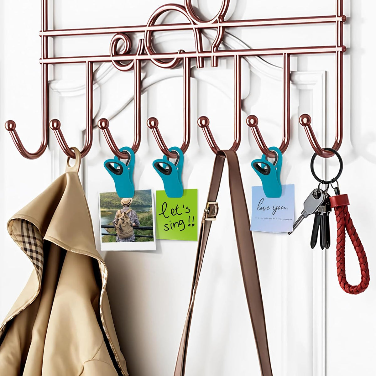 FINDMAG 12 Pack Chip Clips, Big Food Clips Blue Magnetic Clip, Magnetic Bag Clips with Airtight