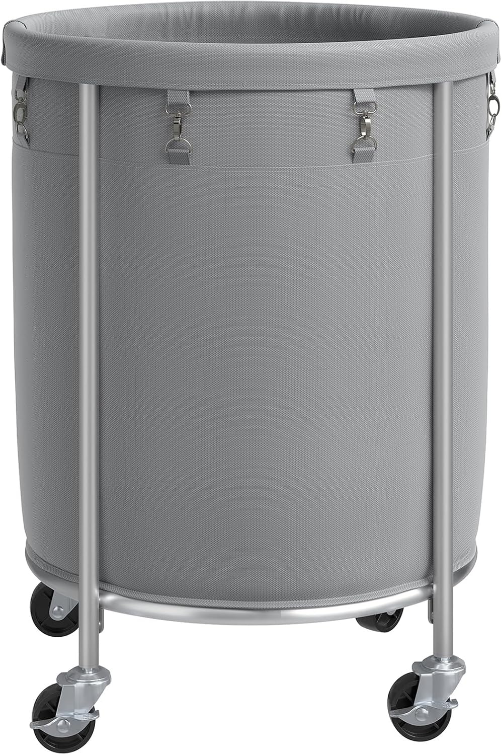 ELYKEN Laundry Basket with Wheels, 45 Gallons Rolling Laundry Hamper with Removable Bag and Steel