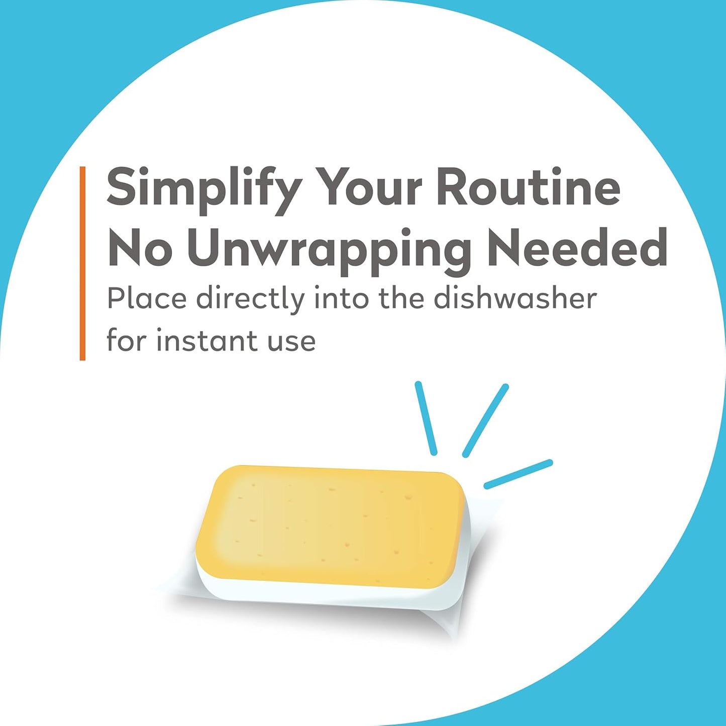 Orange House Plant Based Dishwasher Tabs 56 Count | 100% Food Grade Orange Oil, Deep Clean
