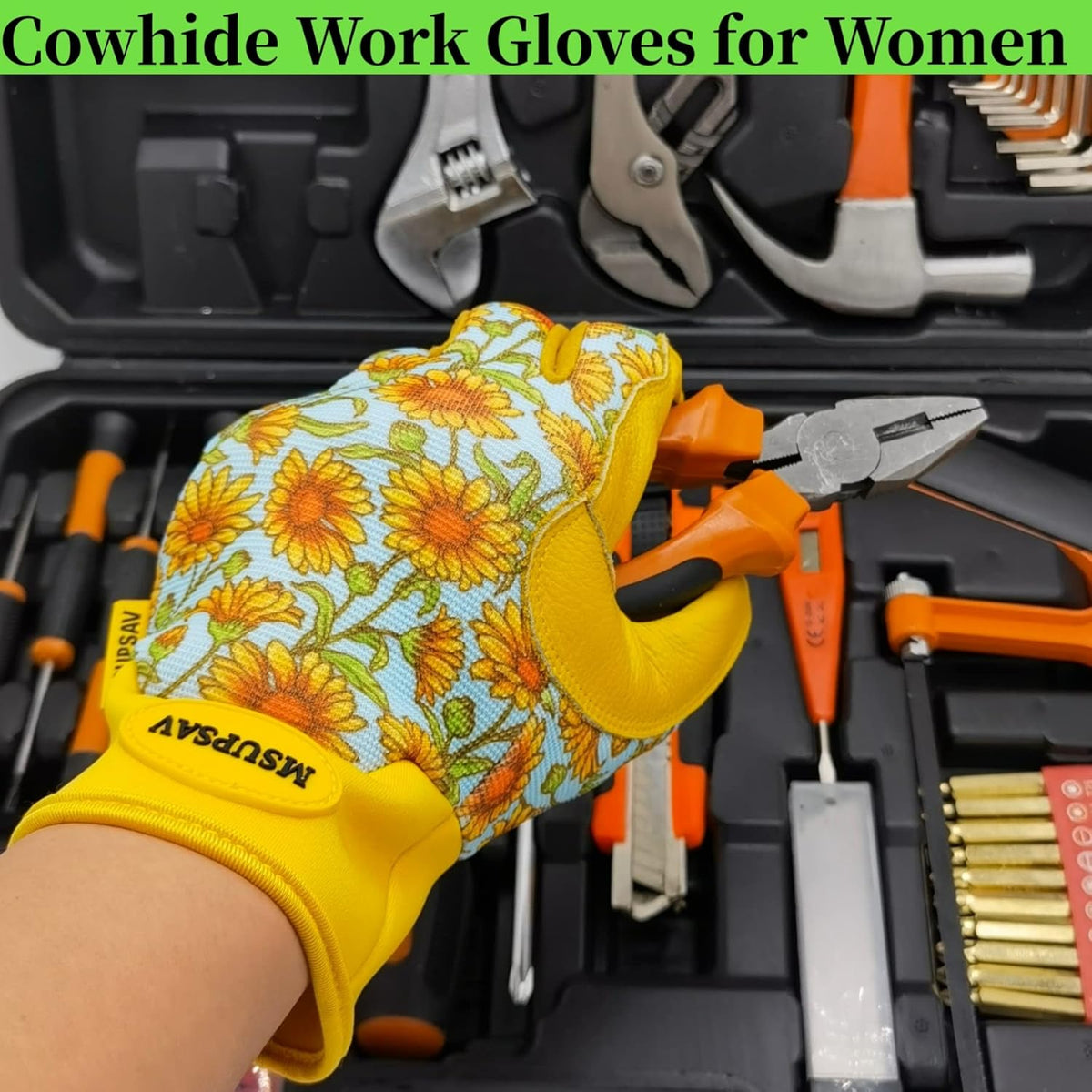 Thorn Proof&Puncture Resistant Gardening Gloves with Grip,Garden Gloves for Women, Leather Work