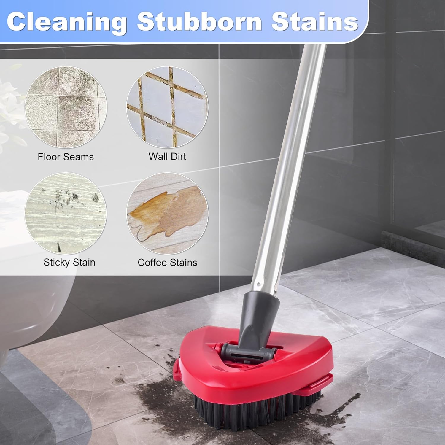 Mop Head Replacement, Base, Mop Handle for Ocedar RinseClean 2-Tank System, 2 Microfiber Mop