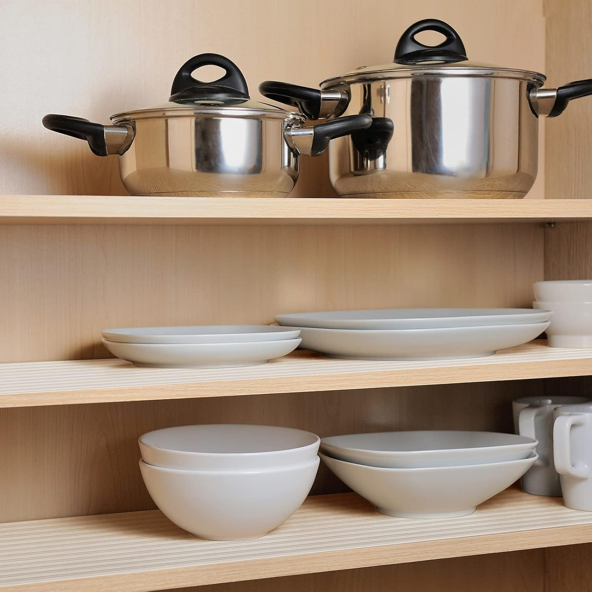 Shelf Liners for Kitchen Cabinets Non Adhesive Drawer Liner EVA Material Cupboard Mat Waterproof