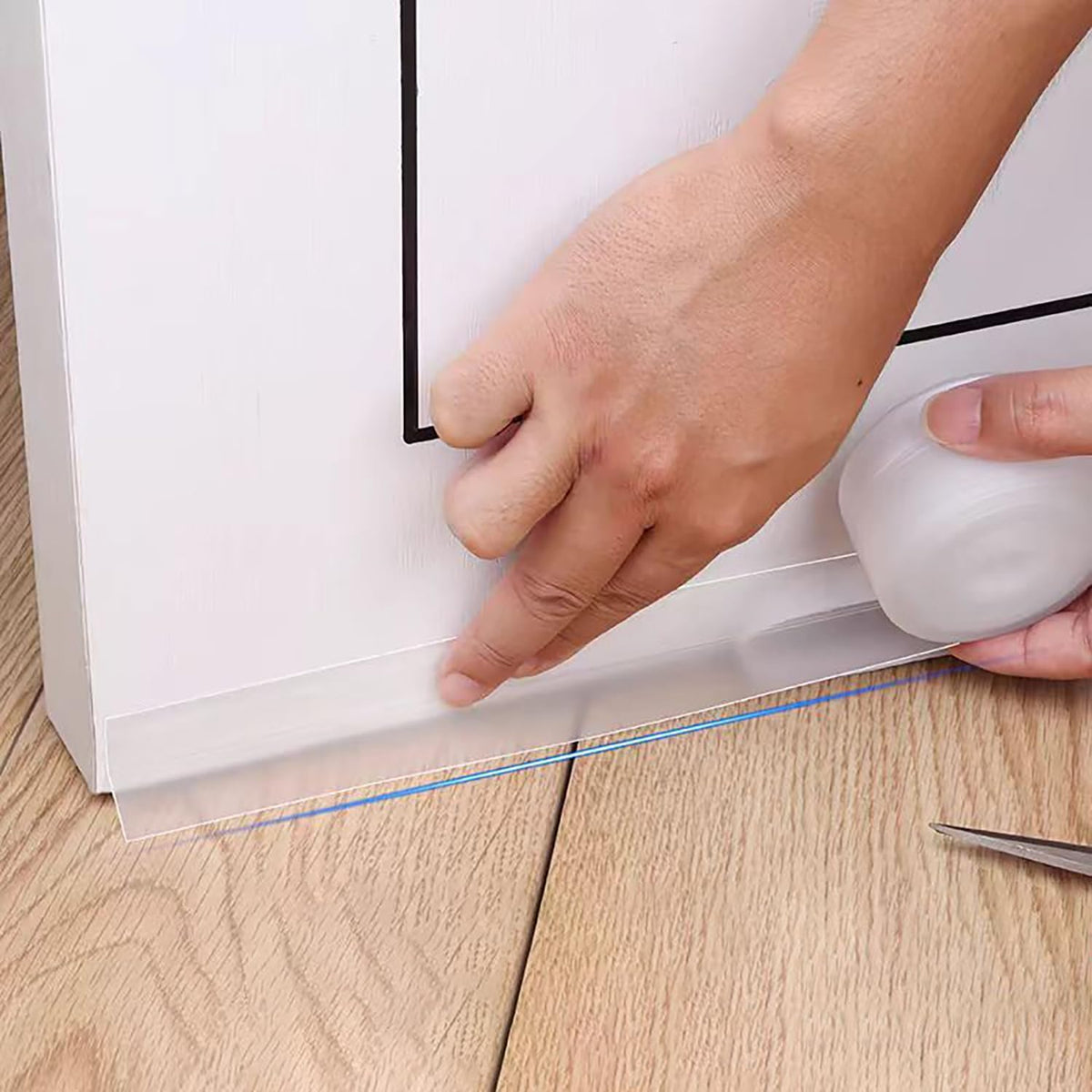 No Residue 32.8FT Door Weather Stripping Door Seal Strip, Silicone Sealing Sticker Sealing Tape for