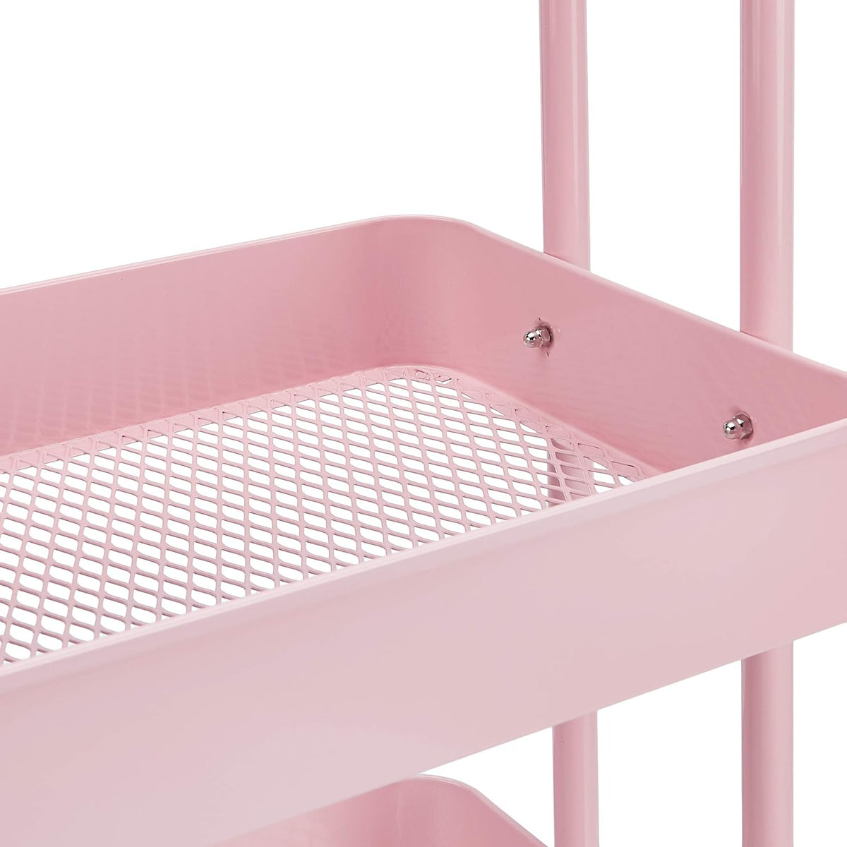 Amazon Basics 3-Tier Rolling Utility or Kitchen Cart, Lockable Wheels, Multifunctional Storage