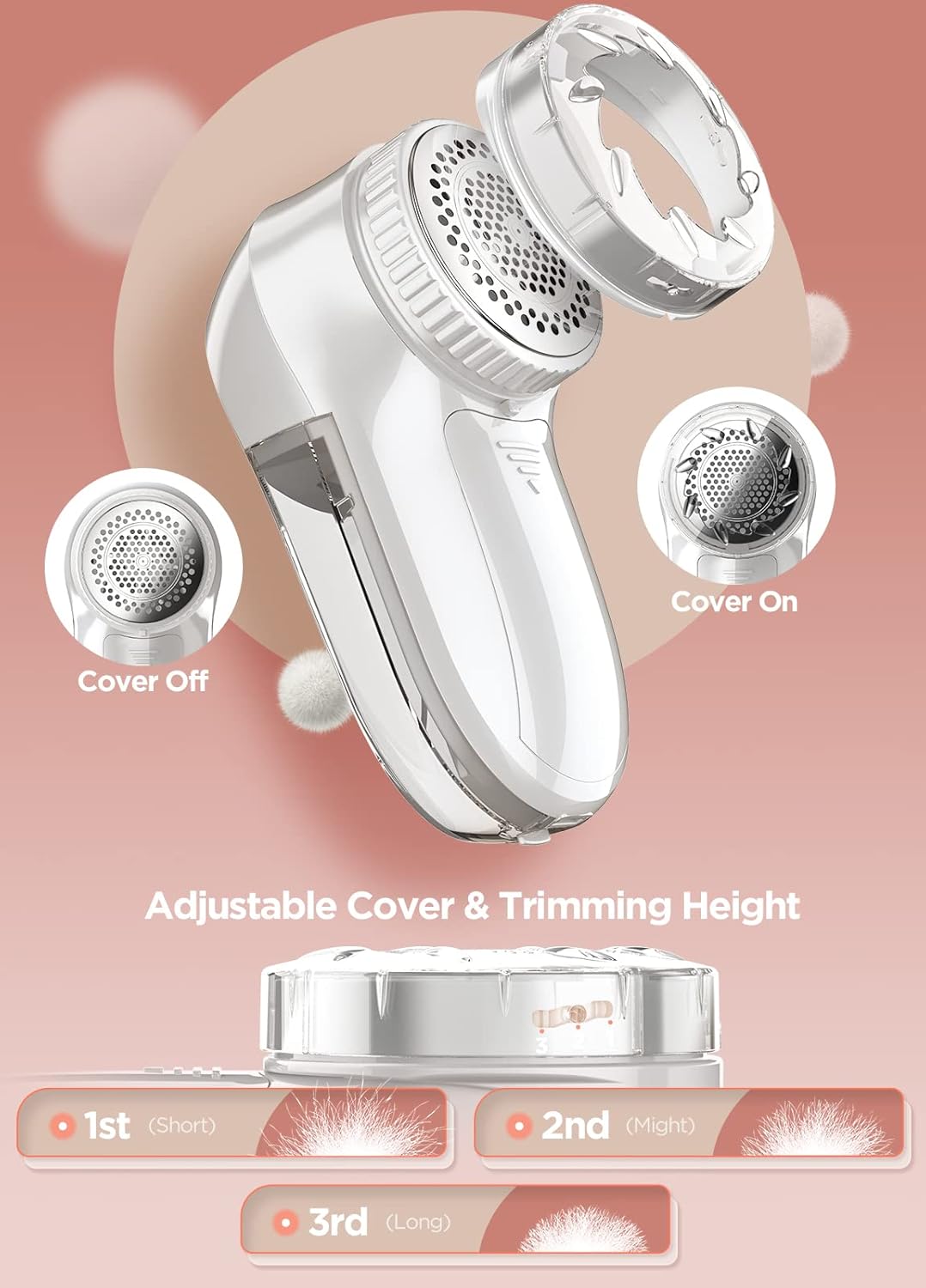 Bymore Fabric Shaver, Lint Remover, Lint Shaver Defuzzer Sweater Shaver for Clothes and Furniture