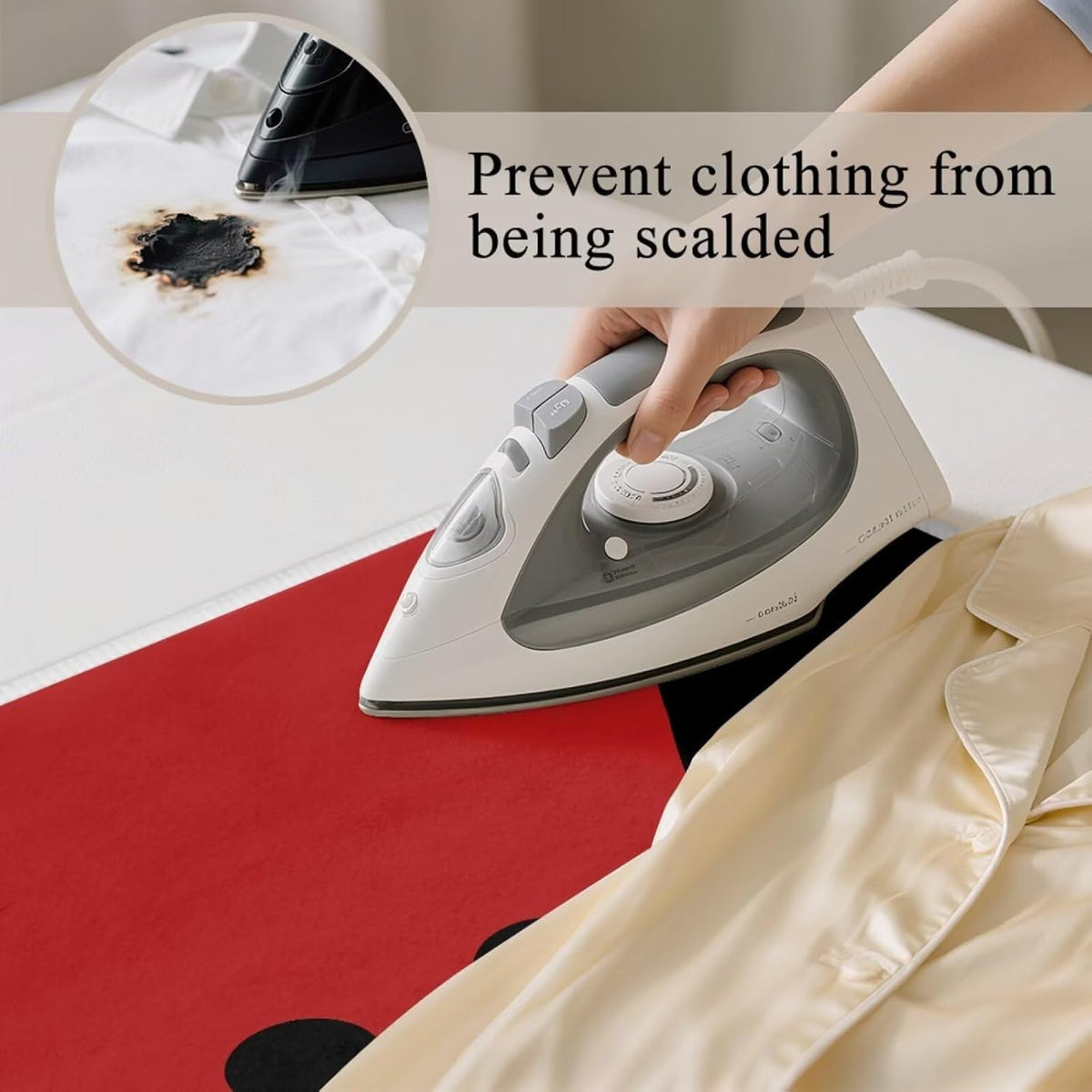 Cute Iron Mat Blanket Travel Foldable Ladybugs Ironing Pad Fabric Ironing Board Cover for Top of