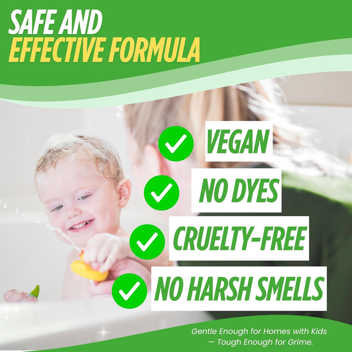 Oh Yuk Tub and Tile Cleaner – Combo Pack with Spray and Concentrate Refill | Cleans Tubs, Tiles