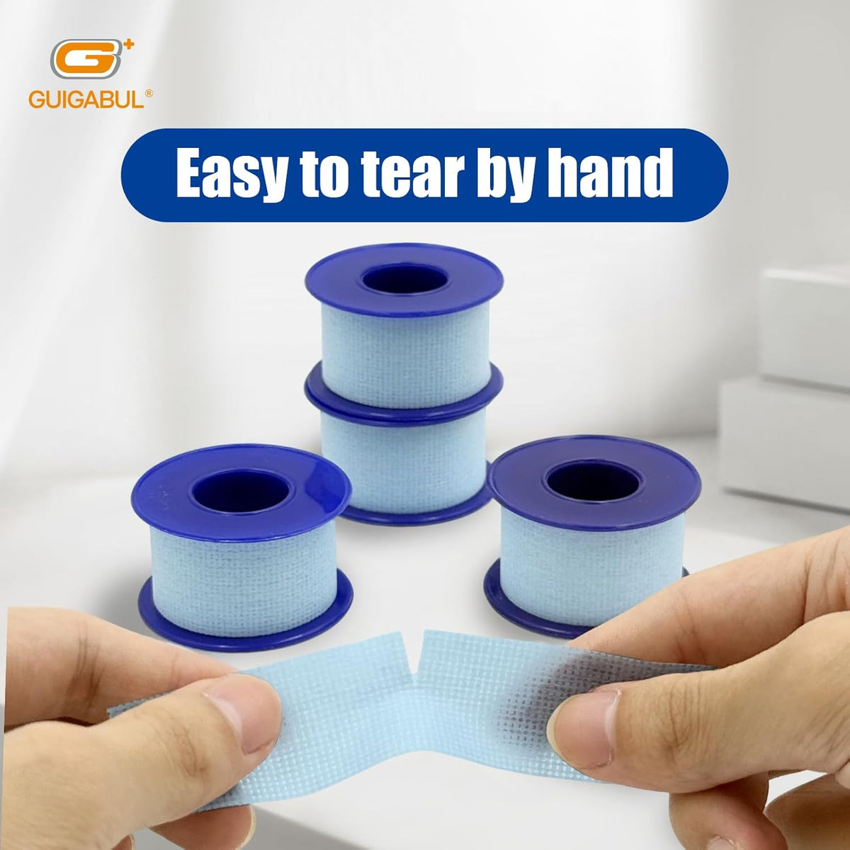 Silicone Surgical Tape 1" x 4yd (4 Rolls),Medical Tape for Sensitive Skin,Surgical Tape Pain-Free