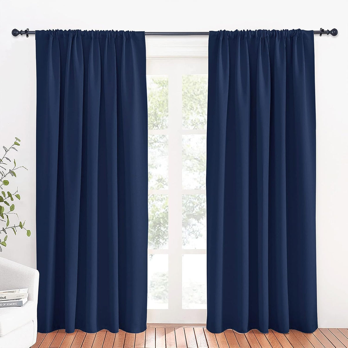 RYB HOME Large Curtains for Living Room 84 inches Length, Blackout Privacy Room Divider Curtains