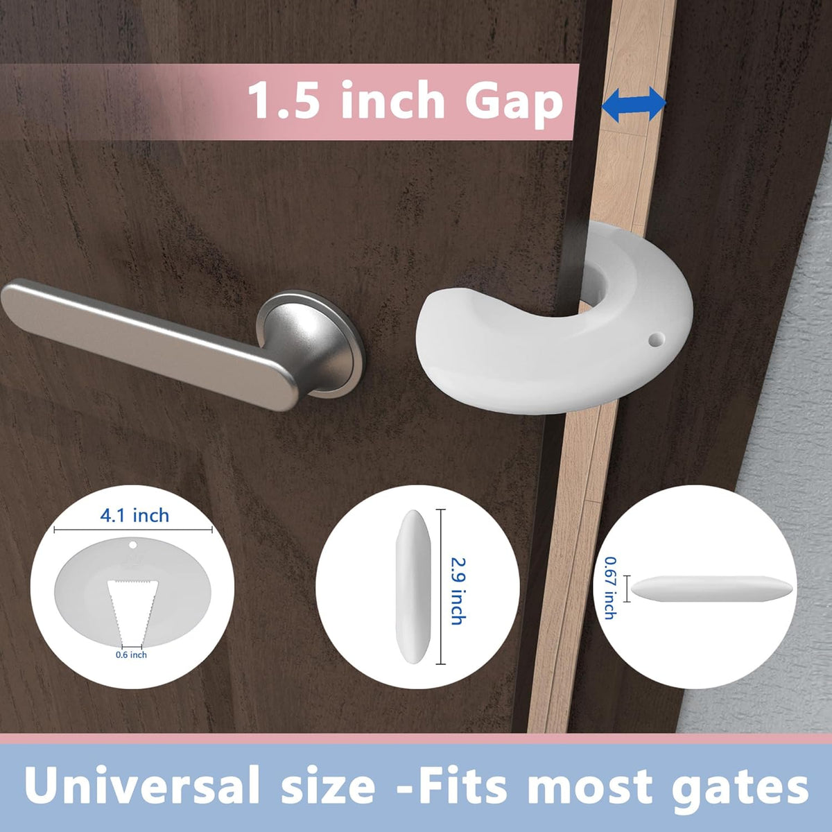 Silicone Door Pinch Guard and Door Slam Stopper, Durable Finger Pinch Guard, Prevents Pinch