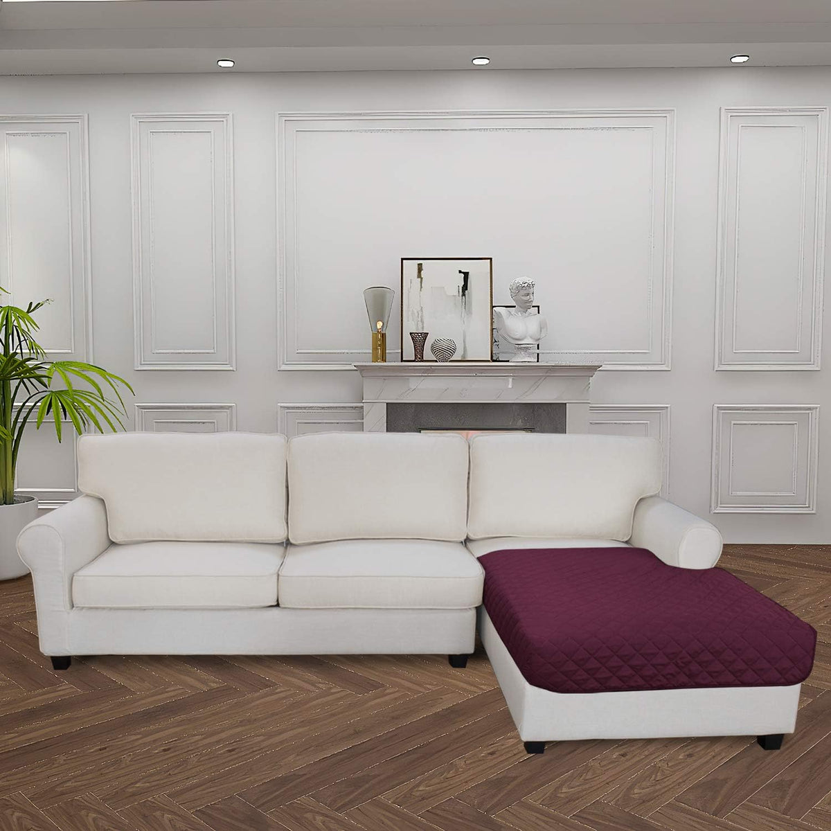 Easy-Going Sectional Couch Covers for Dogs L Shape Sofa Cover Reversible Sofa Slipcover Chaise
