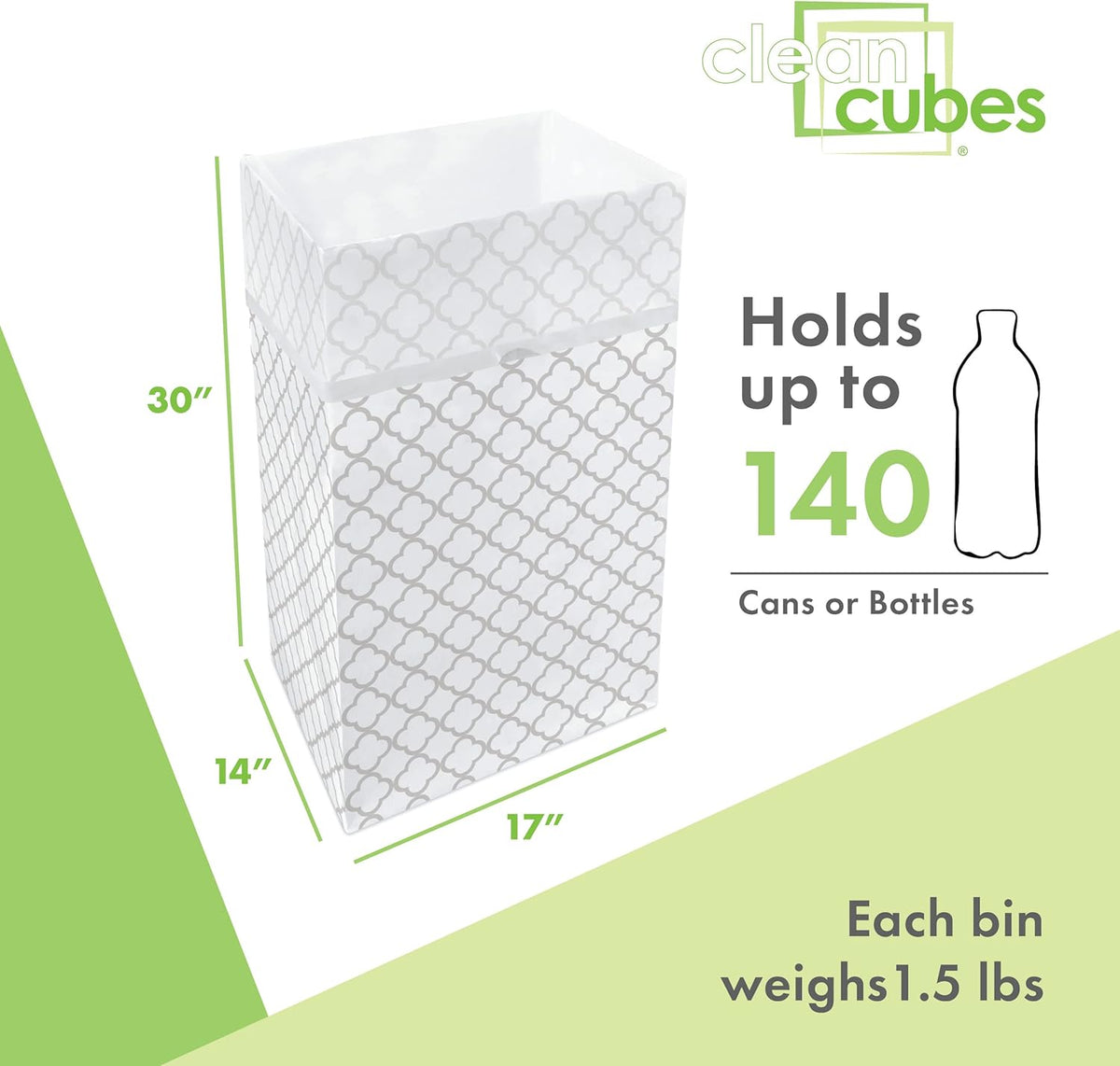 30 Gallon Disposable Pop-Up Trash Cans (3-Pack) with Fitted Bags – Foldable Garbage & Recycling