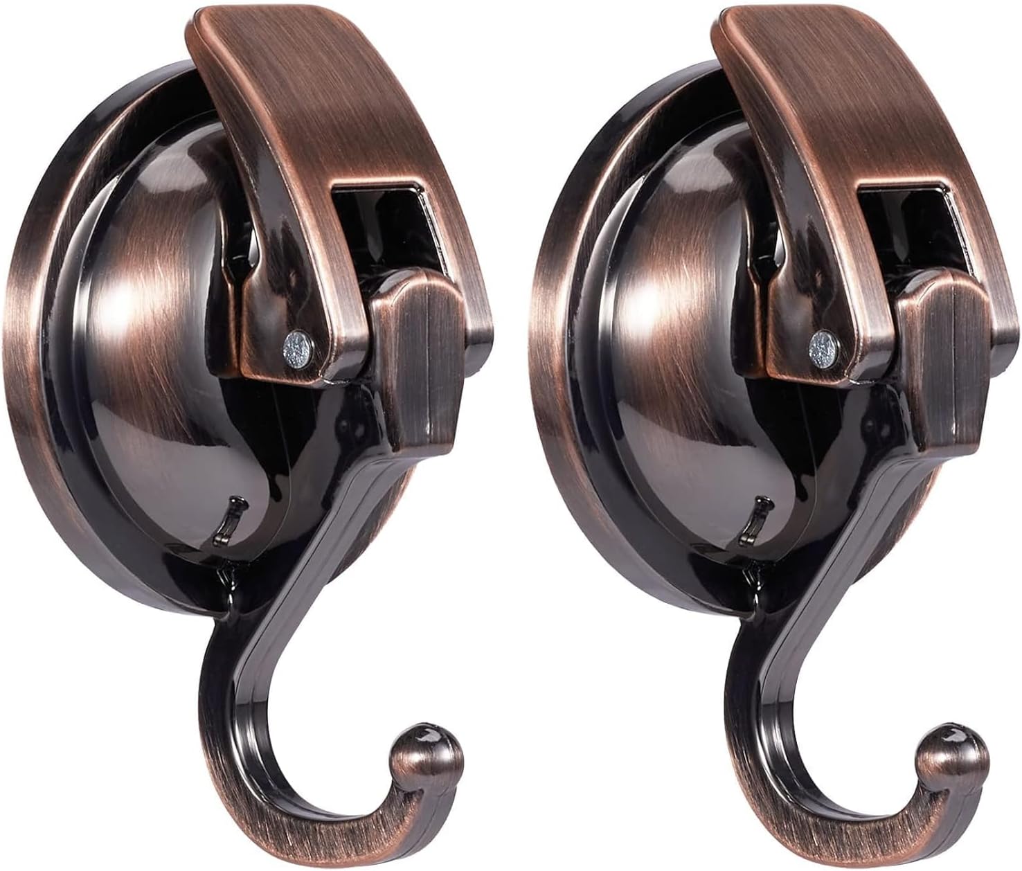 Suction Cup Hooks for Shower, Bathroom, Kitchen, Glass Door, Mirror, Tile – Loofah, Towel, Coat