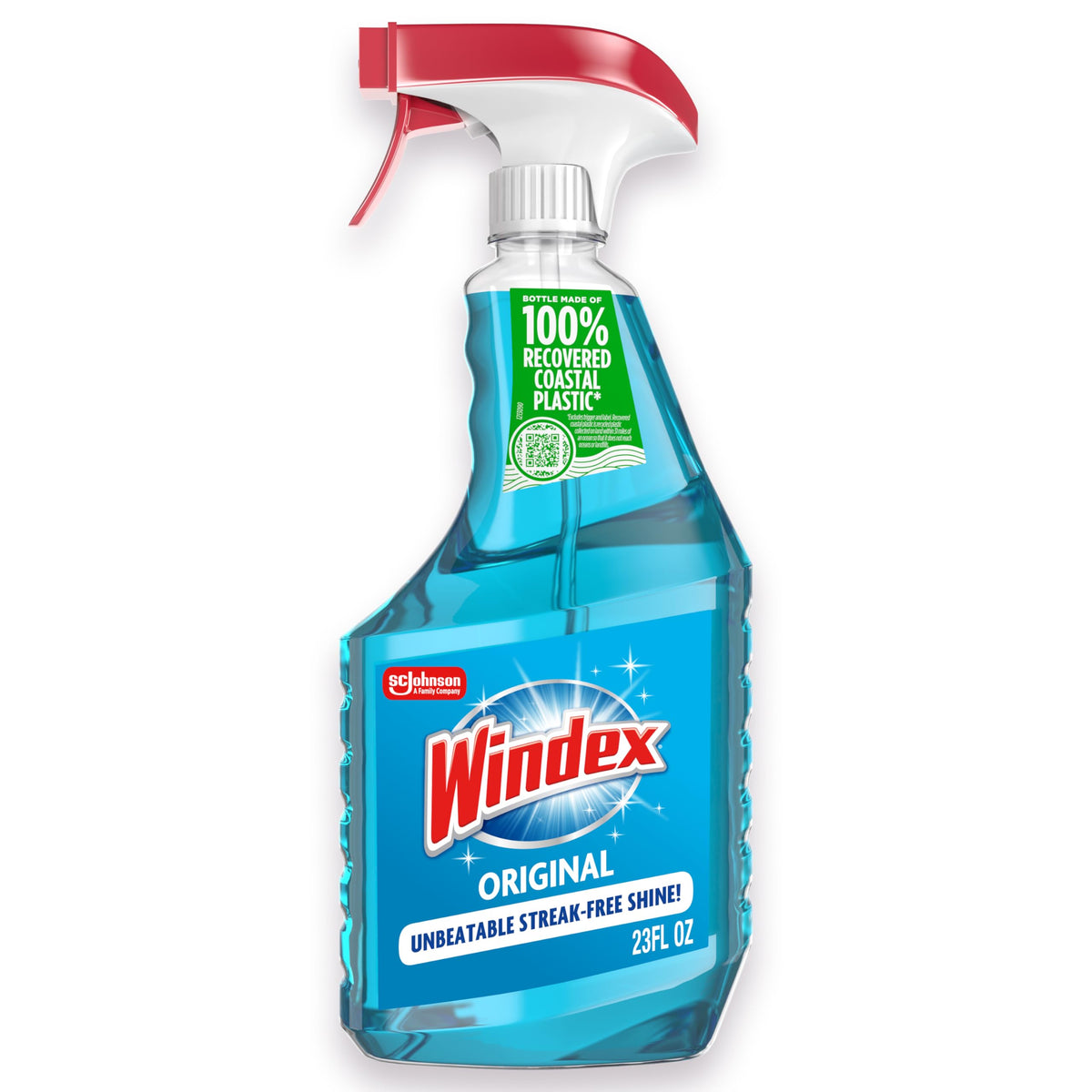 Windex Glass and Window Cleaner Spray Bottle, Packaging Designed to Prevent Leakage and Breaking