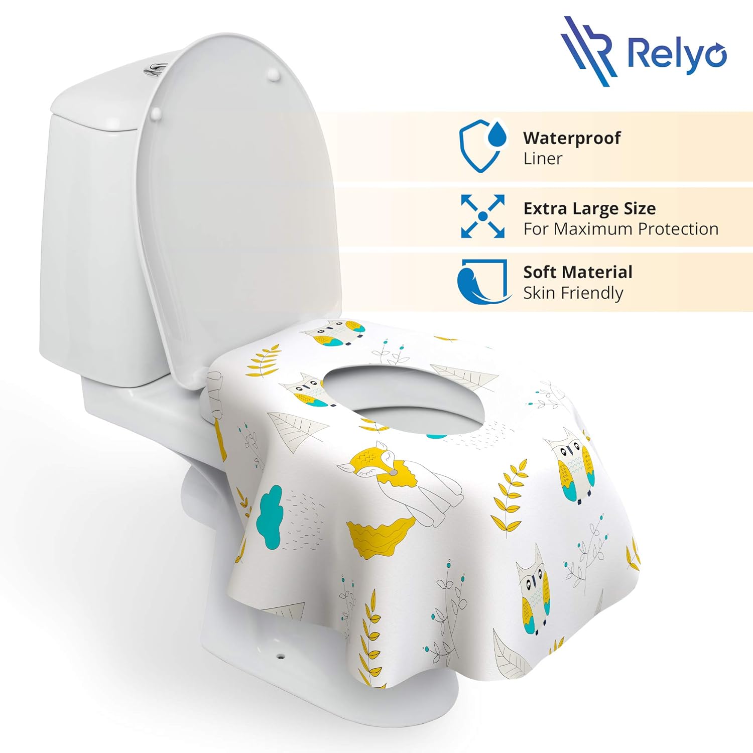 Toilet Seat Covers Disposable - 20 Pack - Waterproof, Ideal for Kids and Adults – Extra Large