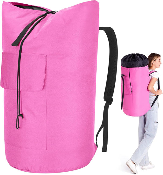 Laundry Bag 115L, College Dorm Room Essentials, Extra Large Laundry Bag with Straps, Heavy Duty